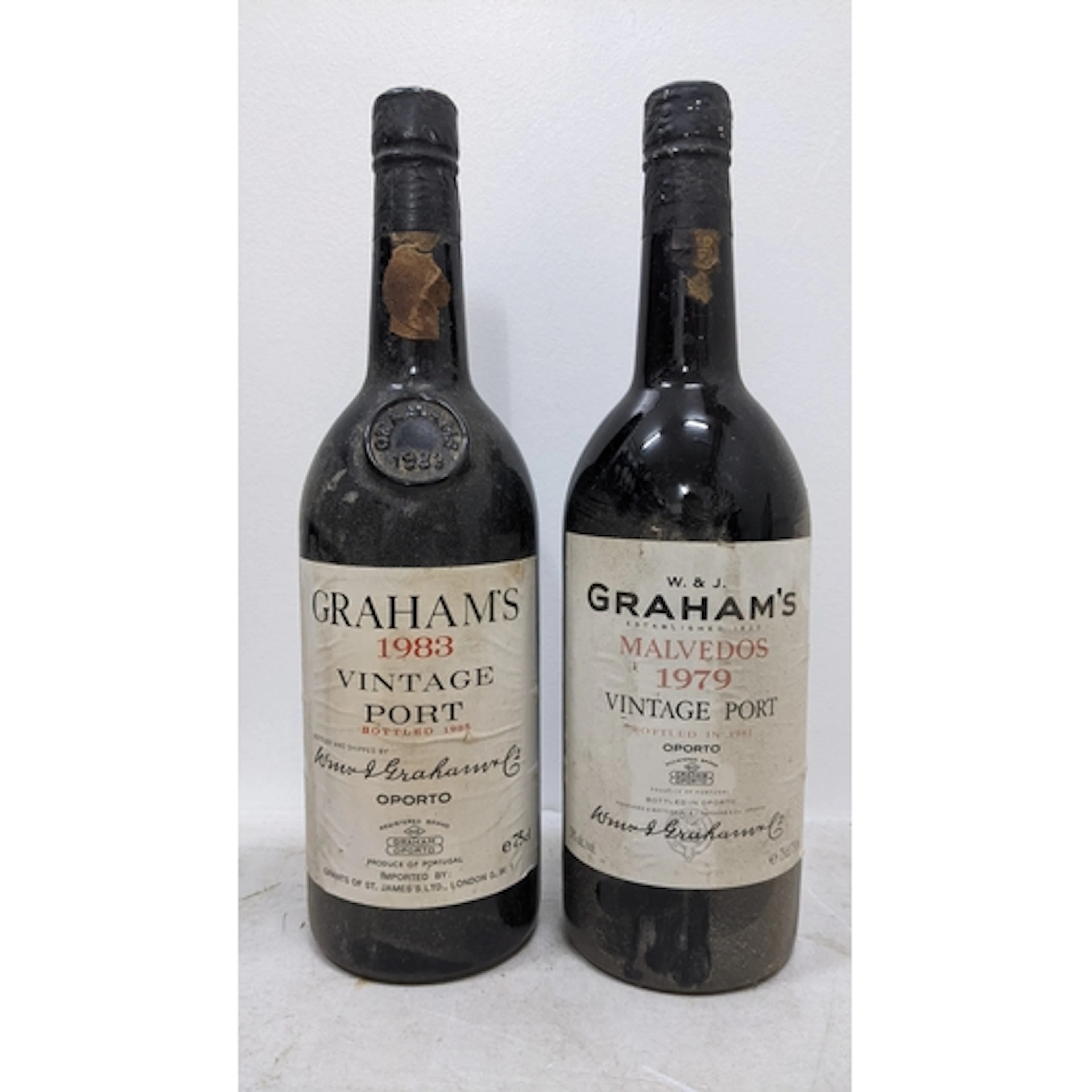 Two bottles of Graham's vintage port, to include 1979 vintag...