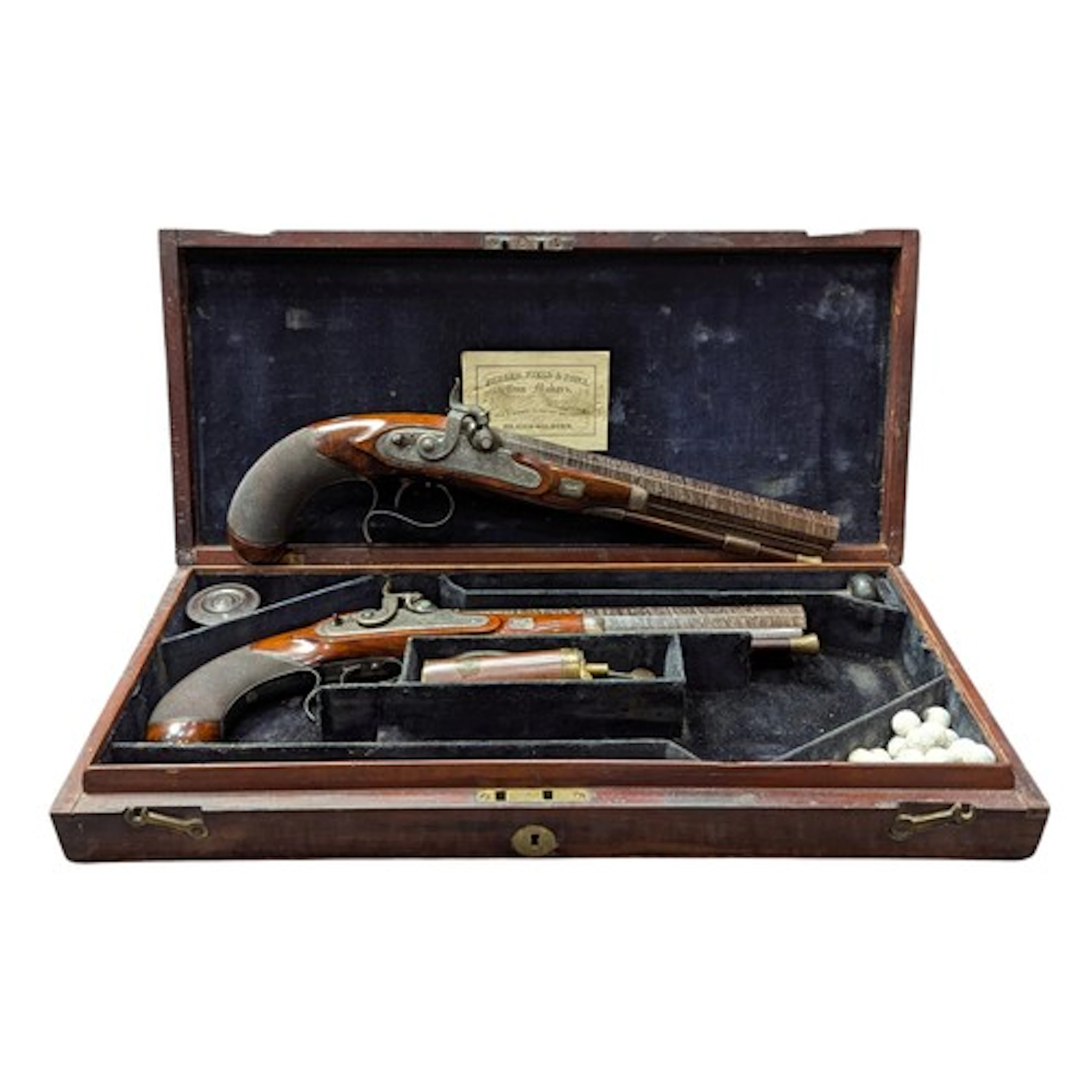 A Very Fine Pair of Cased William IV Period Percussion Duell...