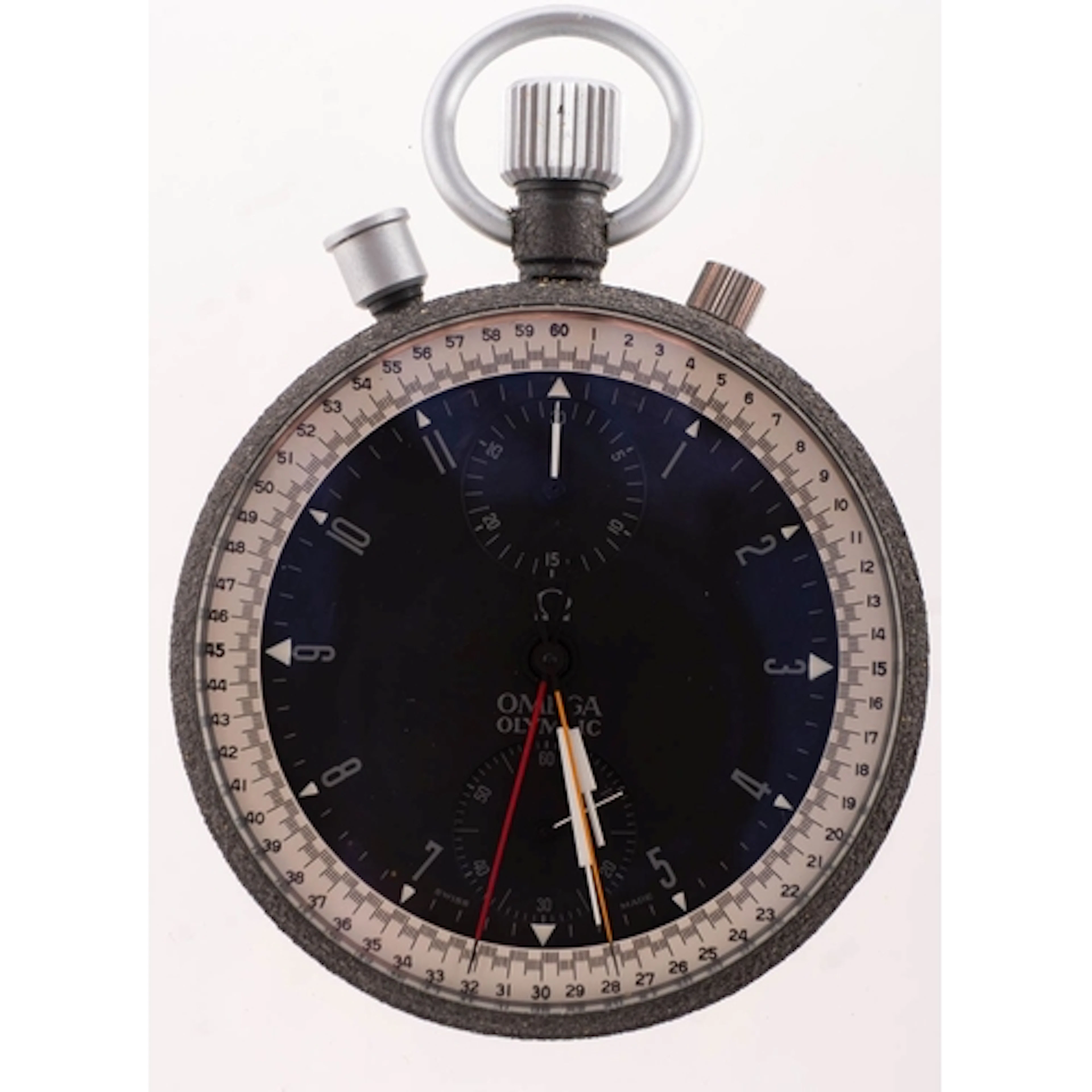 Omega an Olympic Nuit Spaciale stopwatch the round black dia...