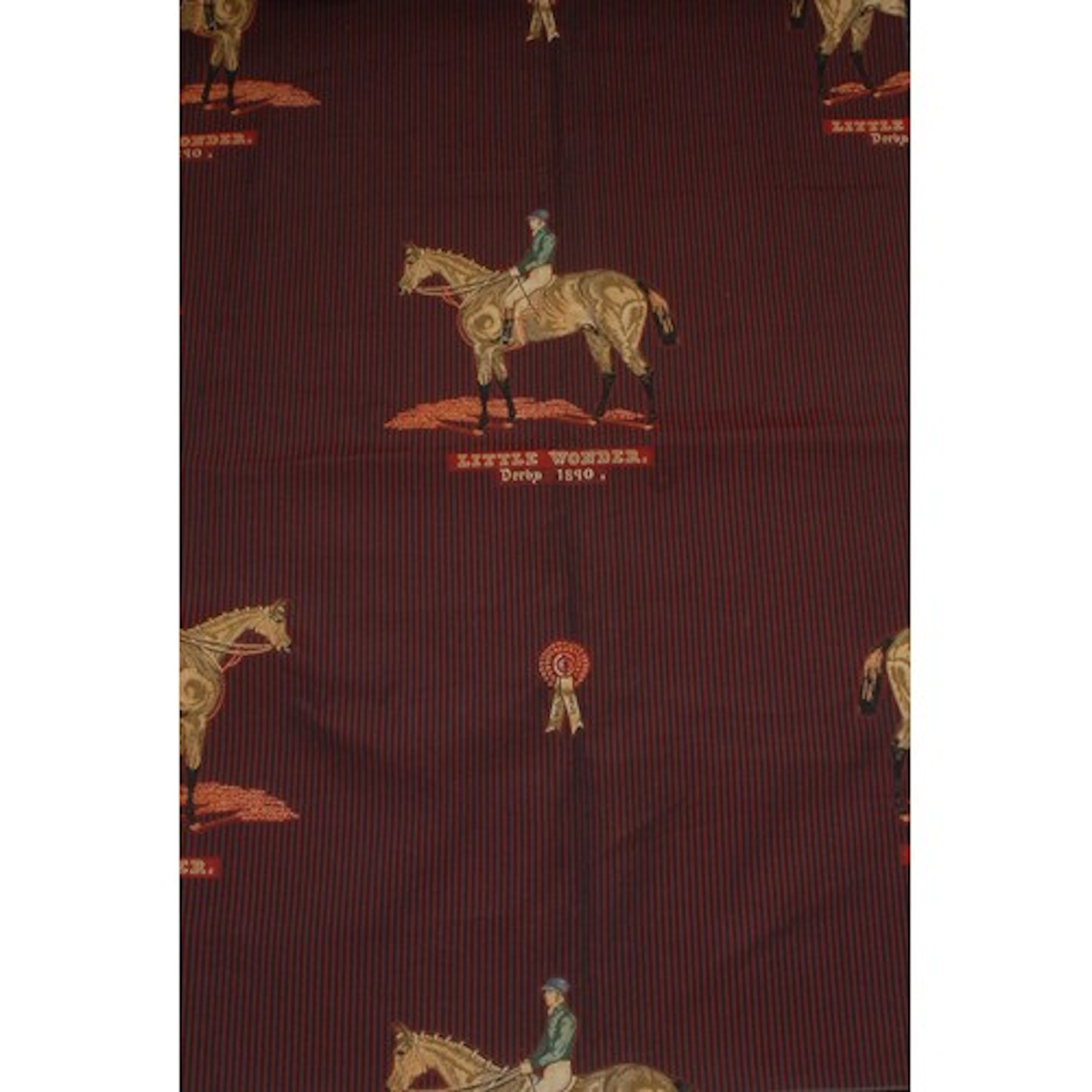 Horse Racing History - a Victorian tapestry, worked with a j...