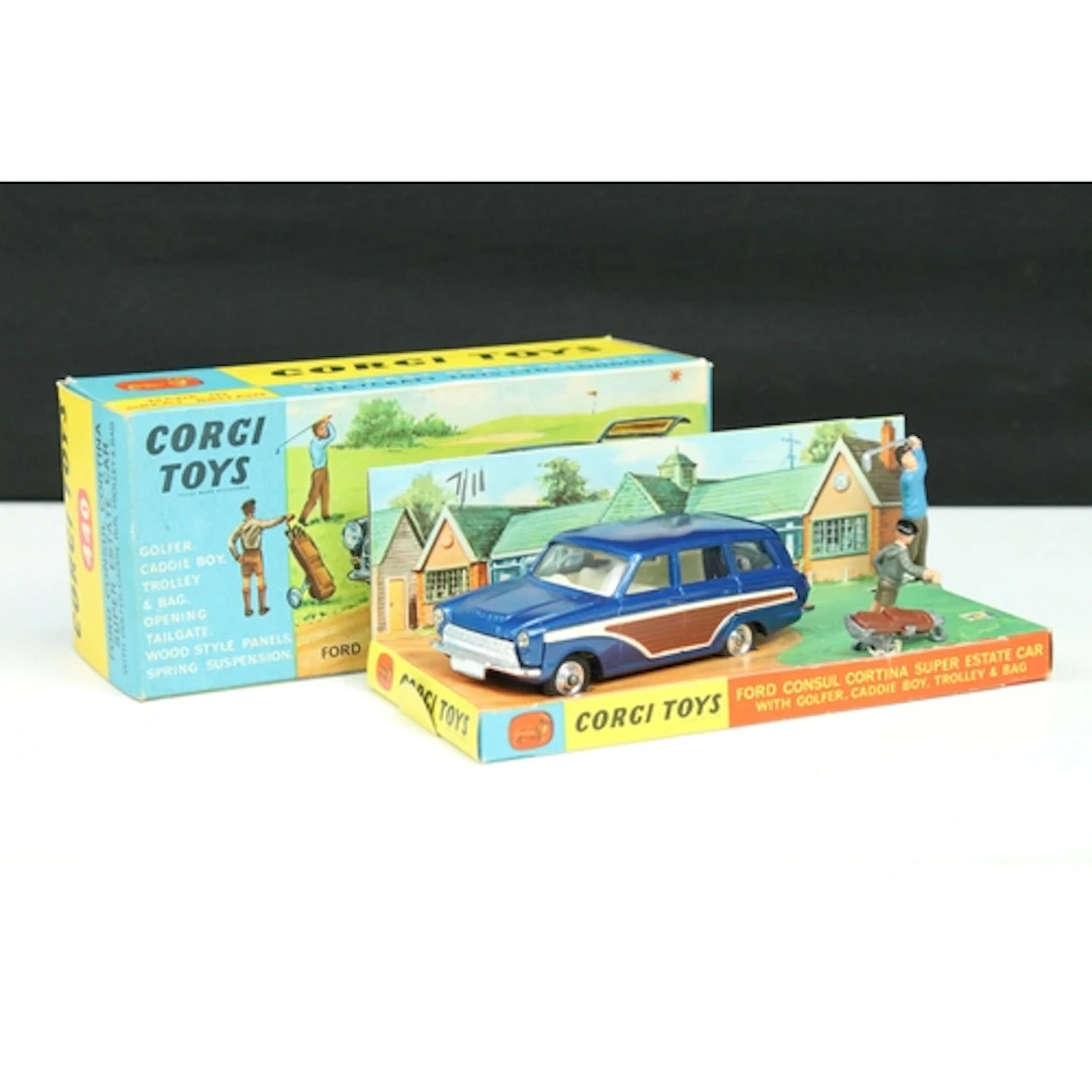 Boxed Corgi 440 Ford Consul Cortina Super Estate Car diecast...