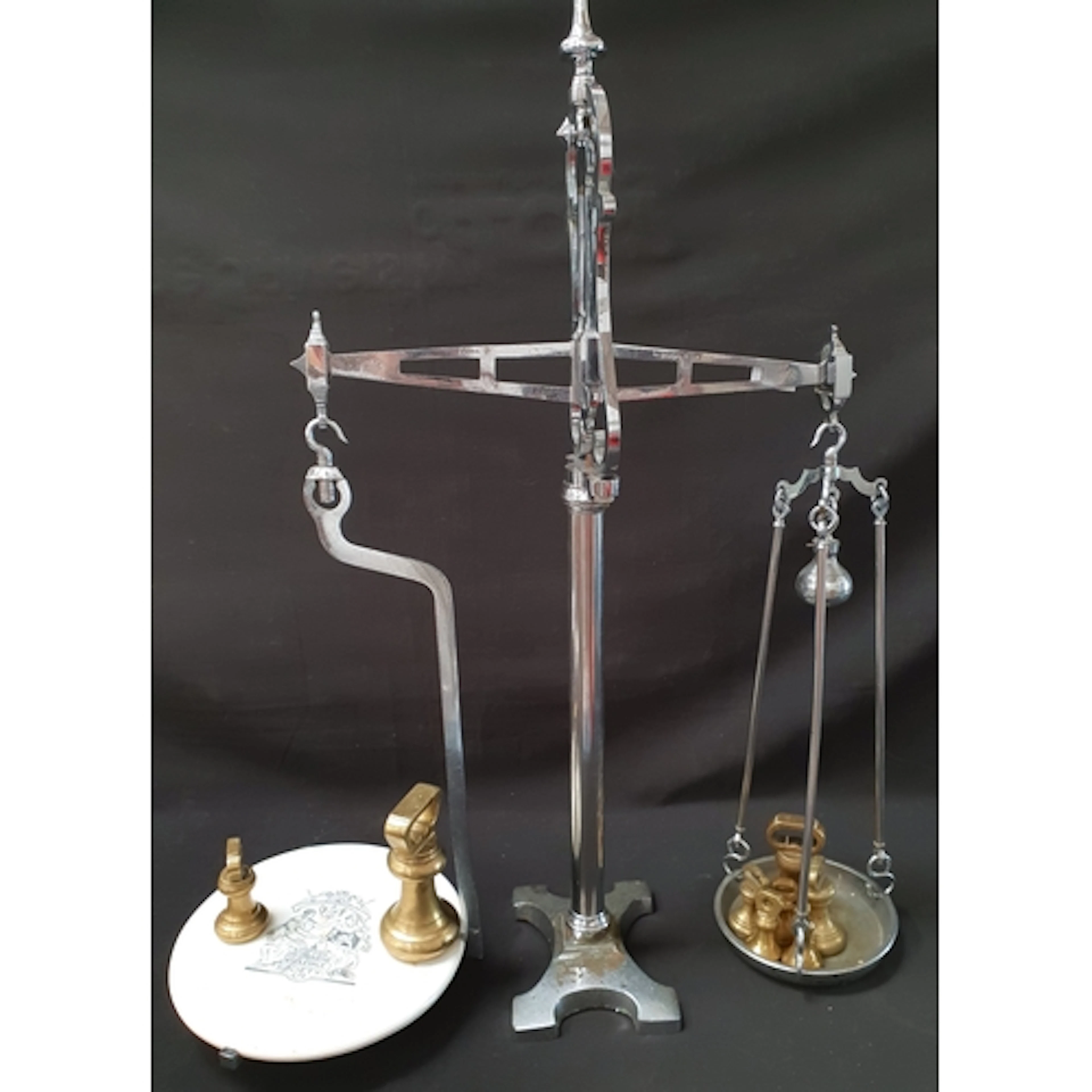 L.C.W.S DRAPERS GLASGOW BALANCE SCALES stamped 'Class B' and...