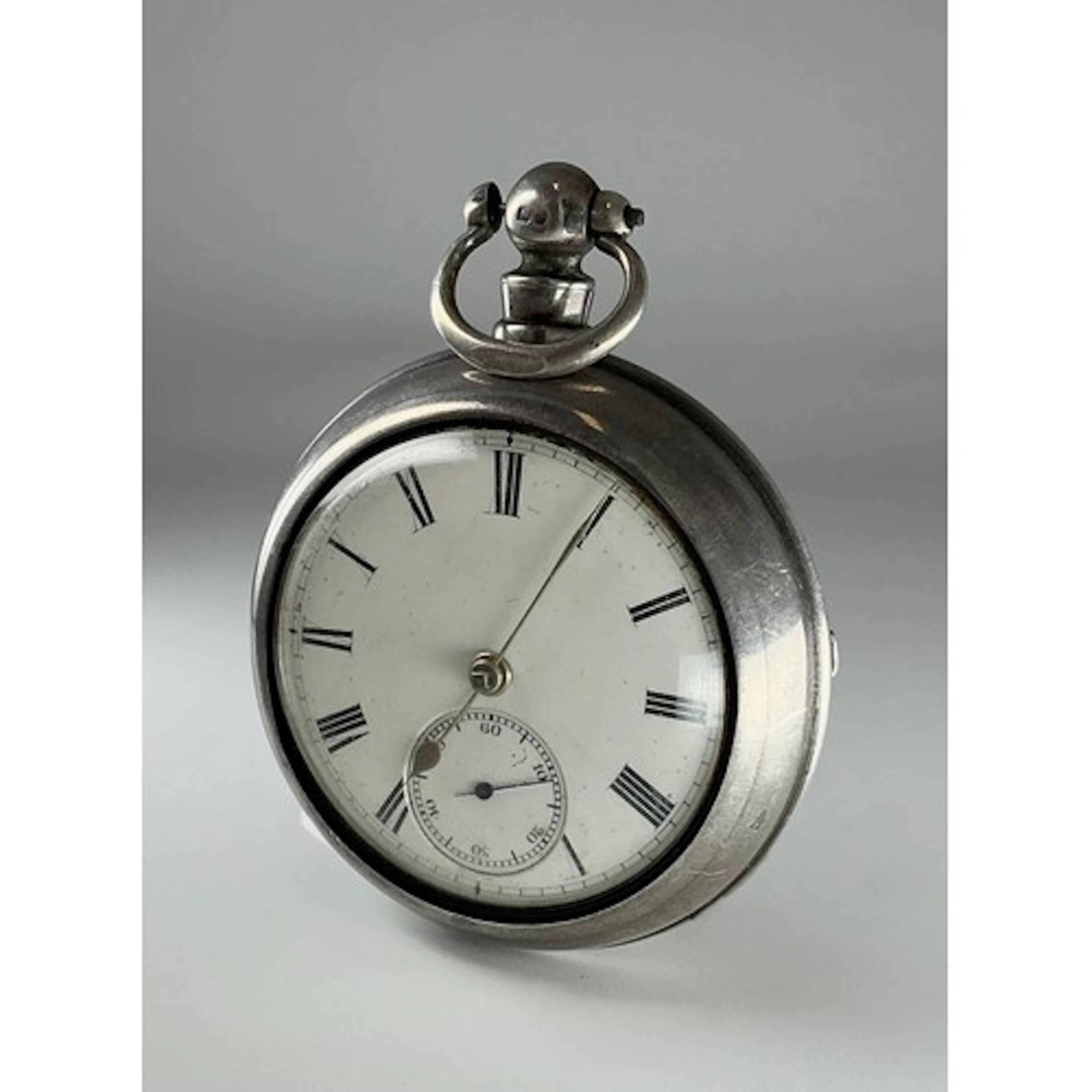 A Victorian silver pair-cased pocket watch, the movement ins...