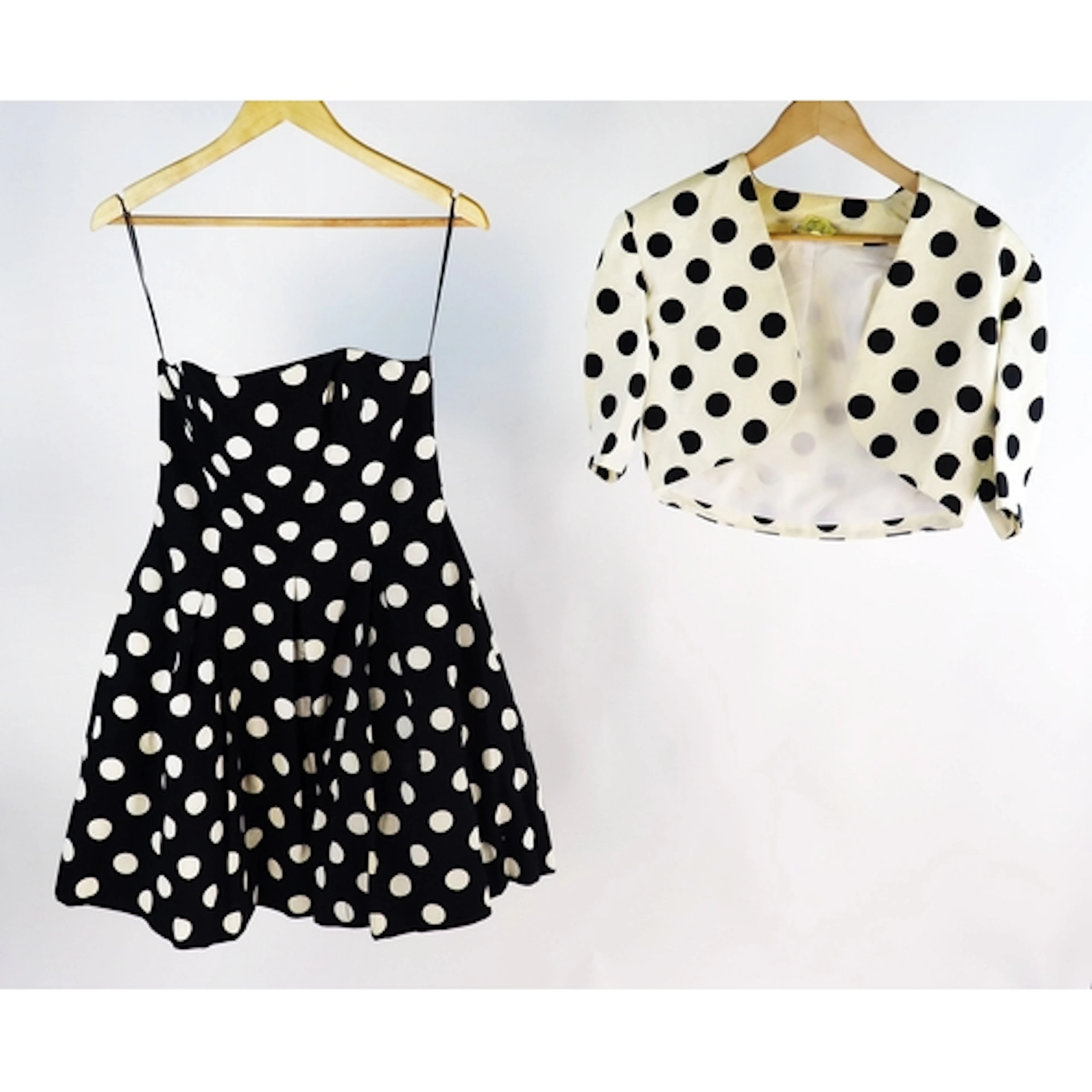 Roland Klein - a lady's vintage mini swing dress with black ...