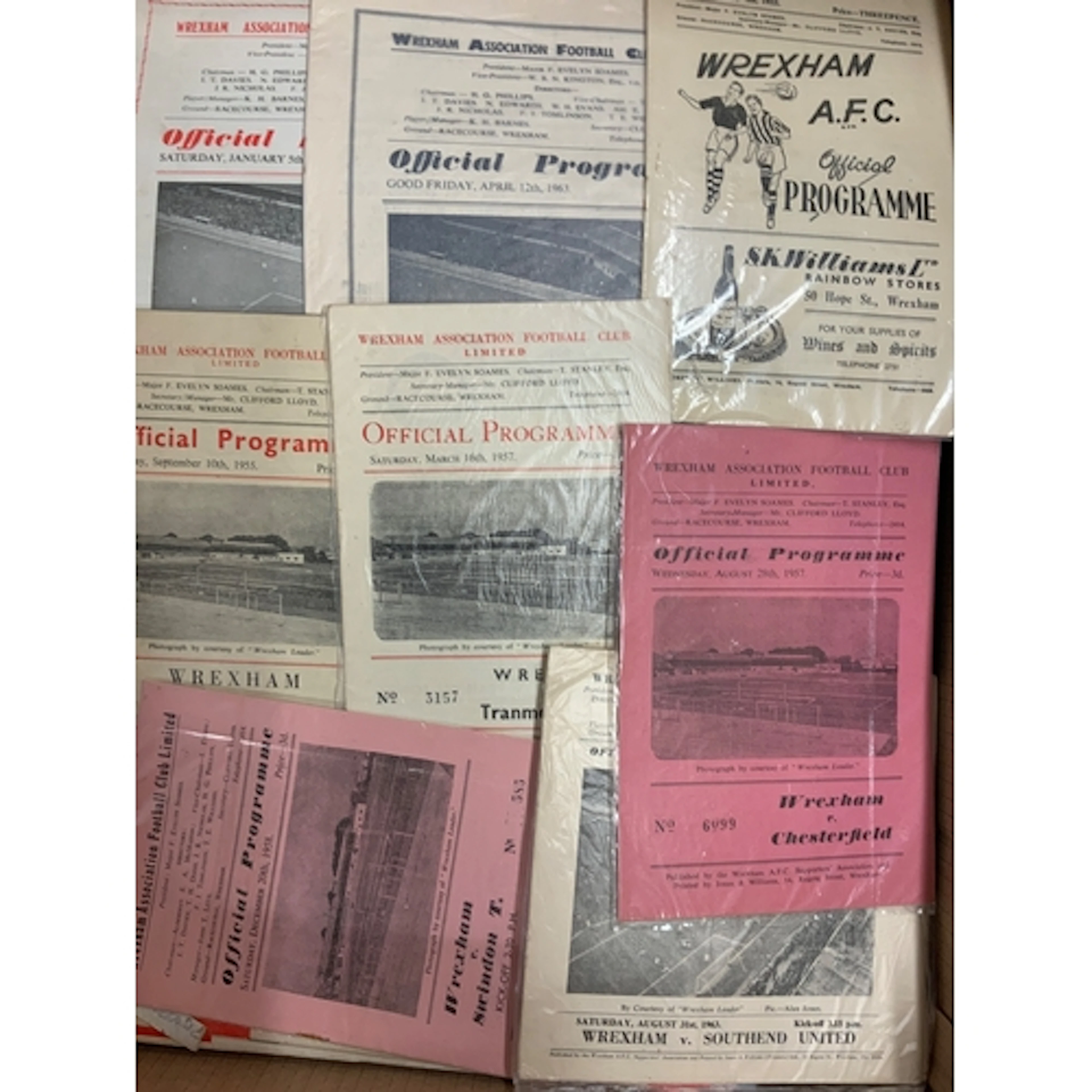 Cardiff City Wrexham + Swansea Football Programmes: Direct f...