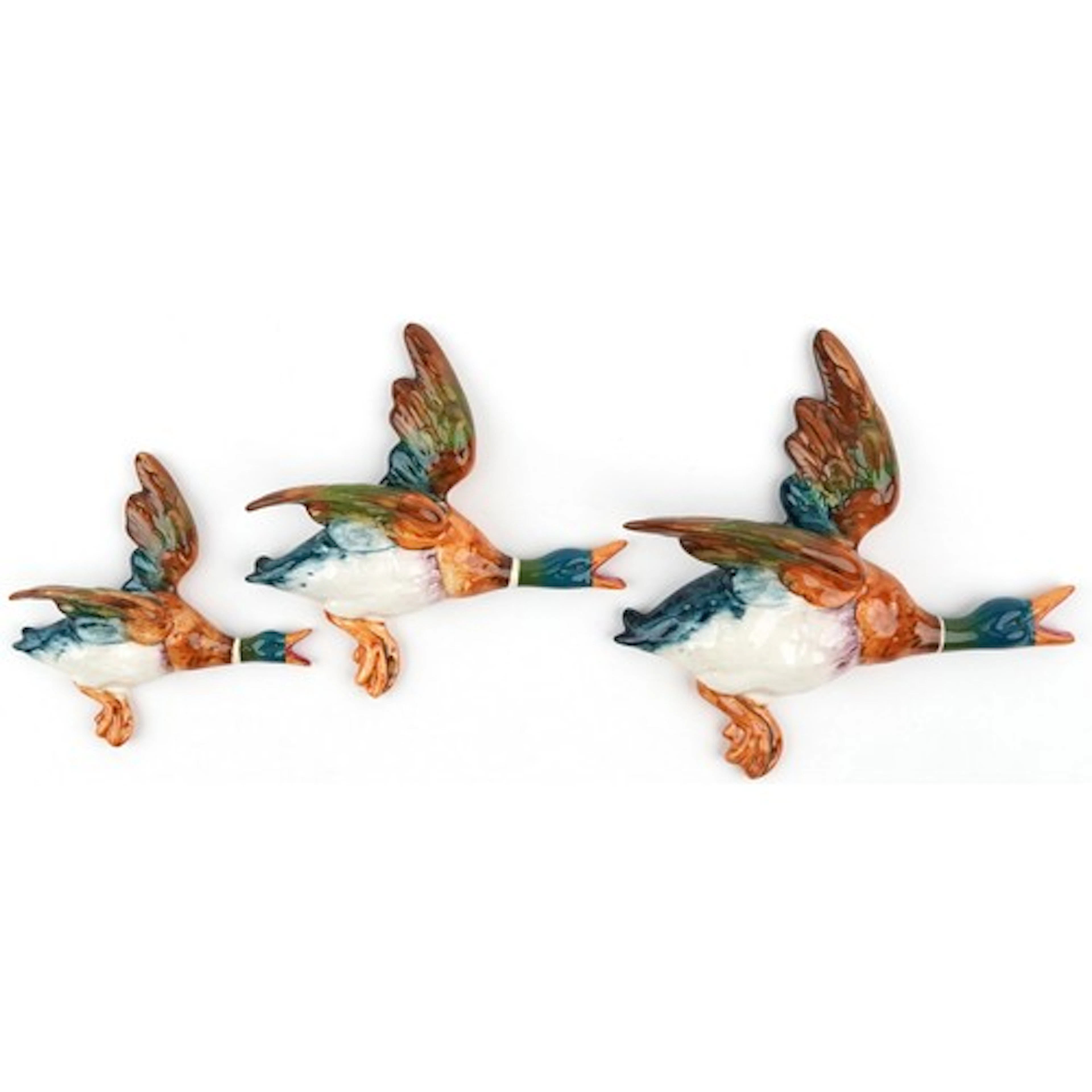 Three Beswick china wall hanging mallard ducks, the largest ...