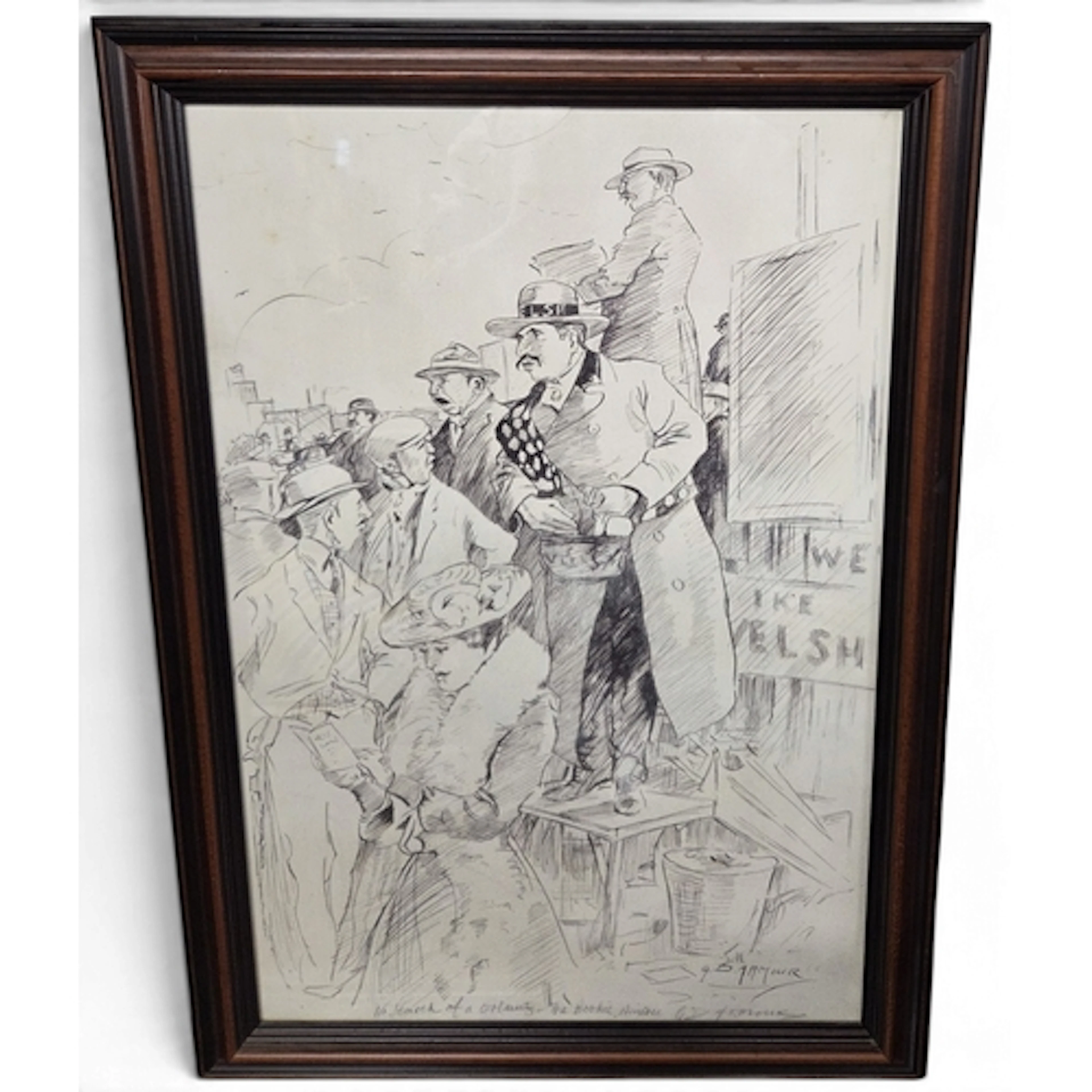 G D Armour 1864-1949, an early 20th Century Sketch of Aintre...