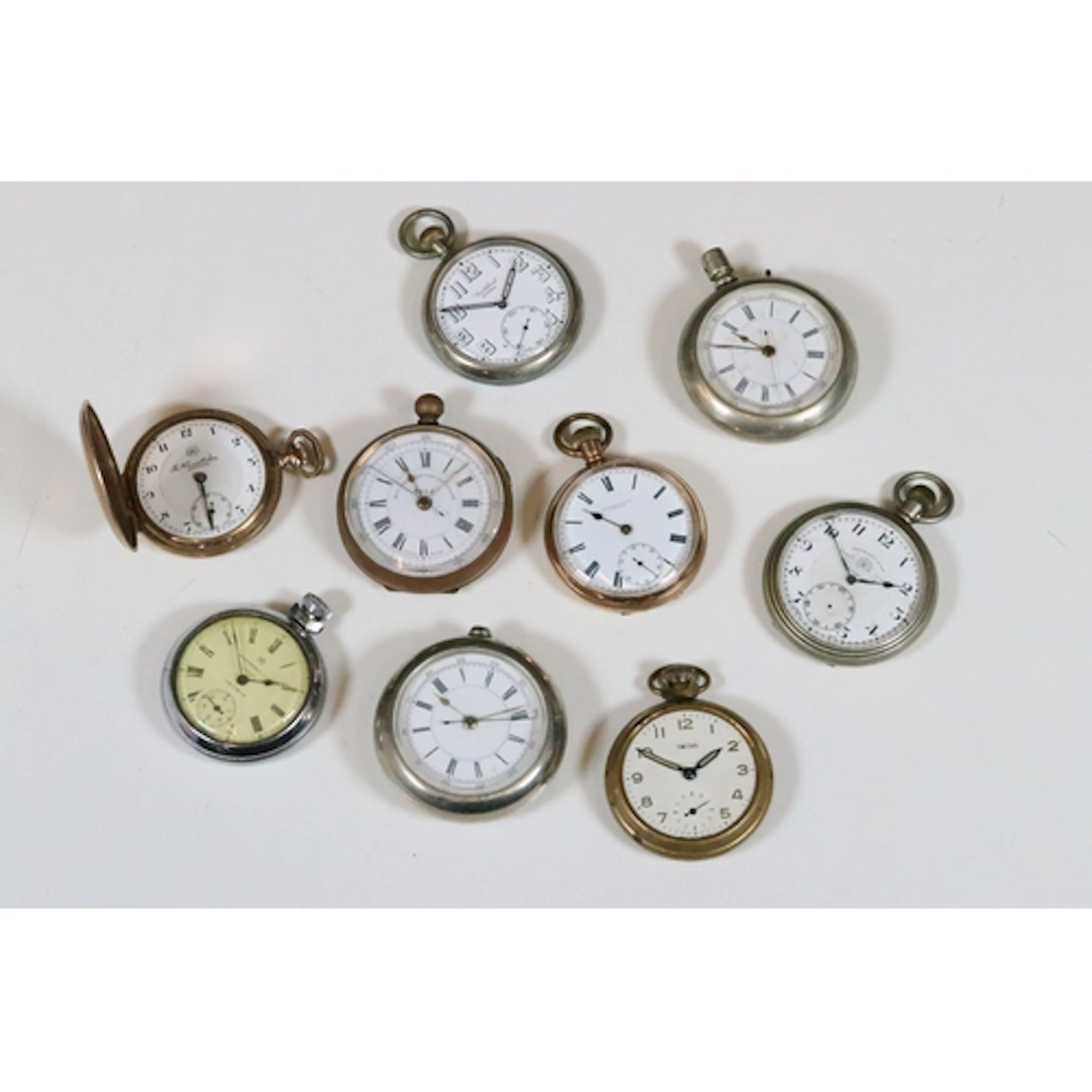 Collection of nine pocket watches to include Ingersoll Trium...