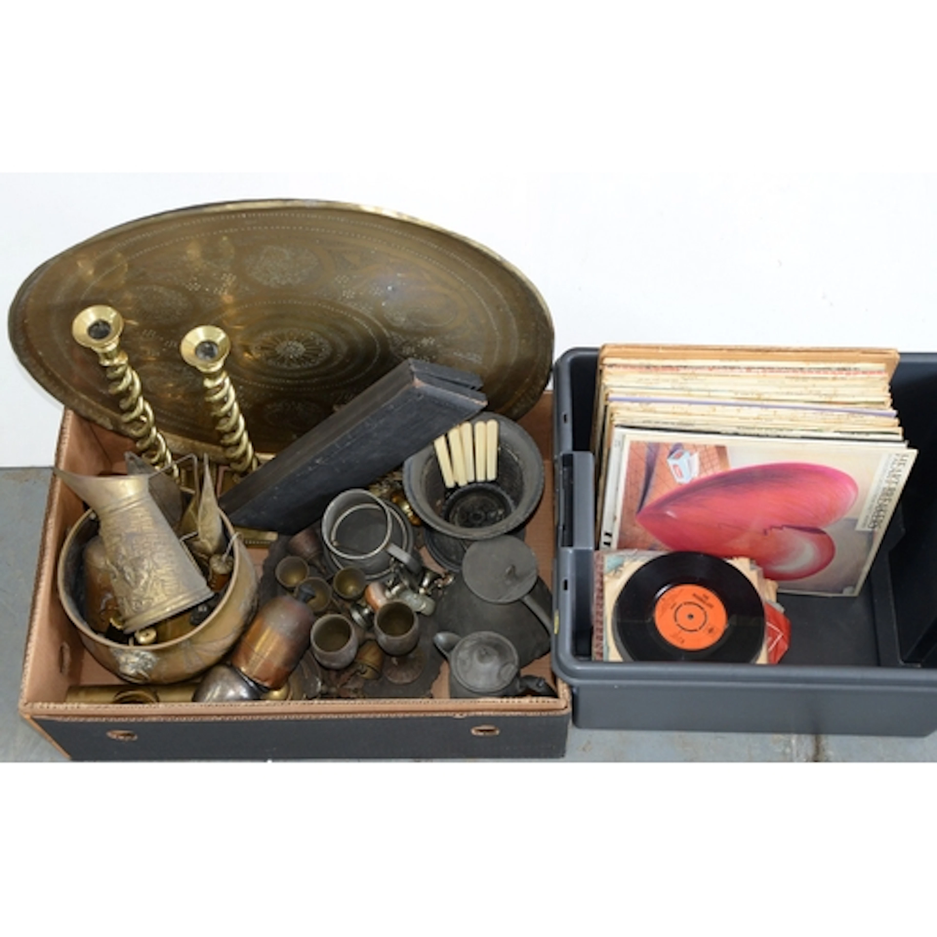 Miscellaneous metalware, Victorian and later, to include a p...