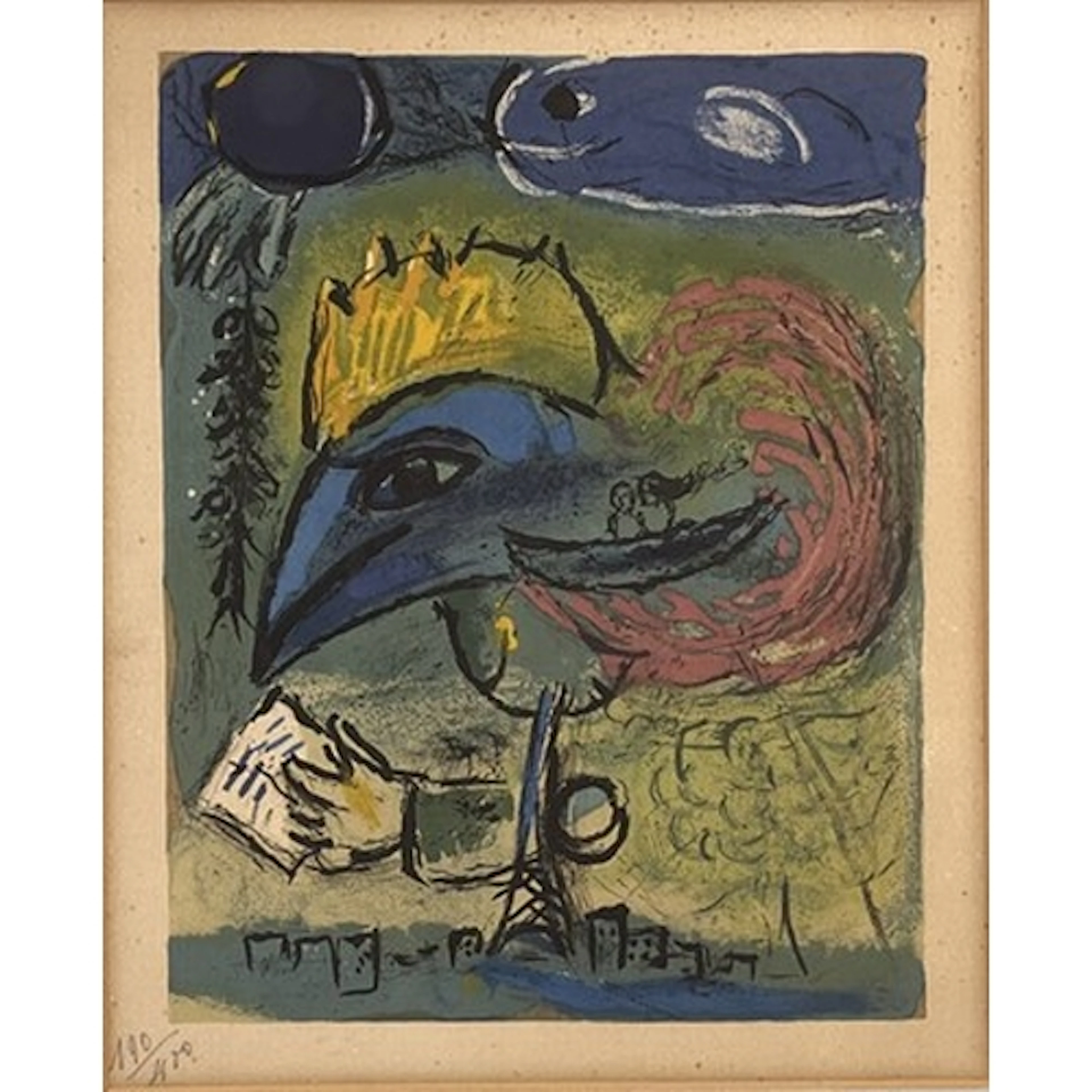 After Marc Chagall (1887-1985) Le Coq, 1951 Colour Lithograp...