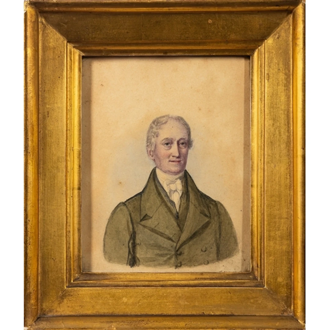 Pair of Regency / early 19th Century portraits - A portrait...