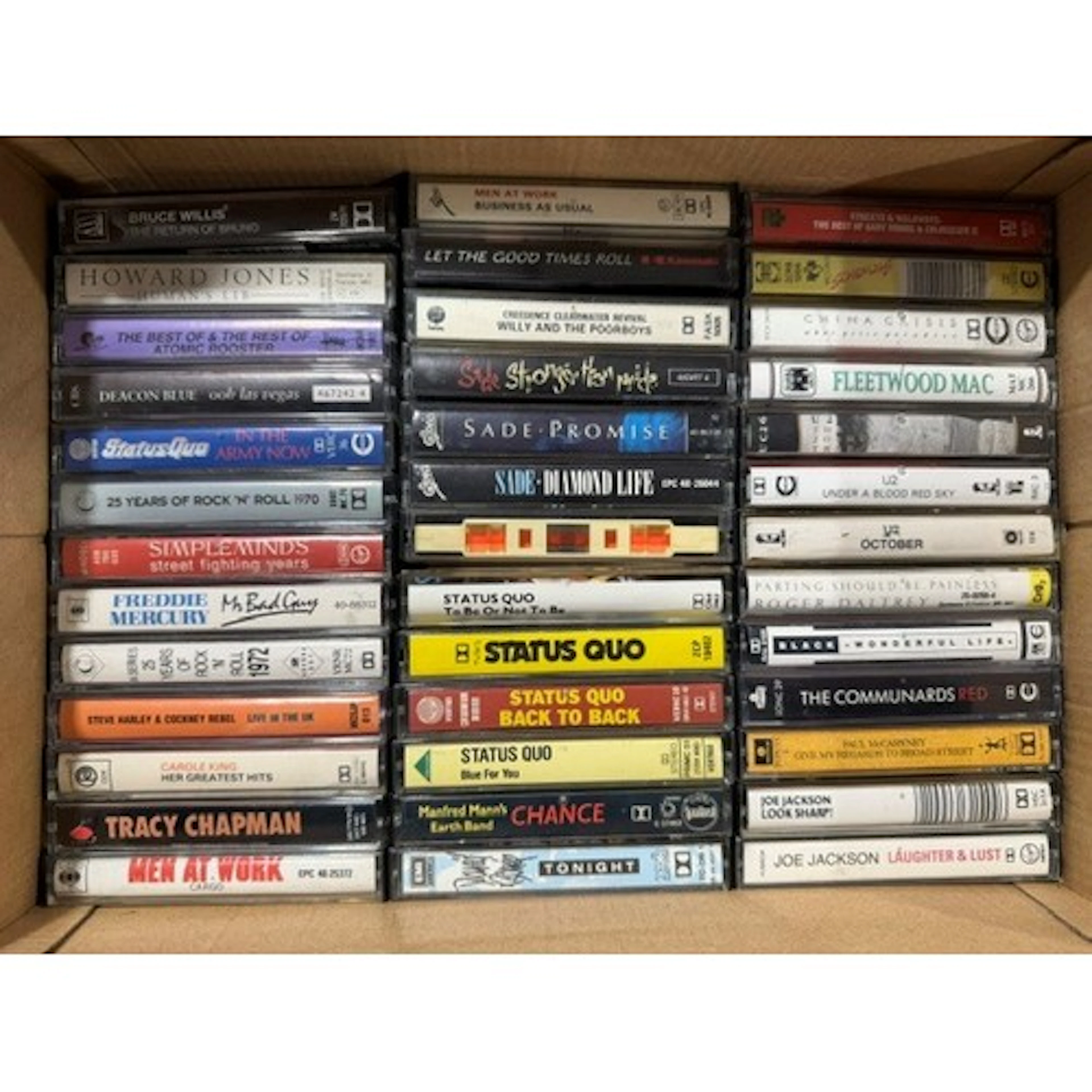 Cassettes - Approx 300 mainly 1970s / 80s rock & pop to incl...