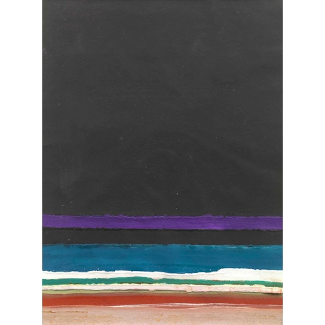 § John MILLER (1931-2002) Beach Horizon Gouache collage, sta...
