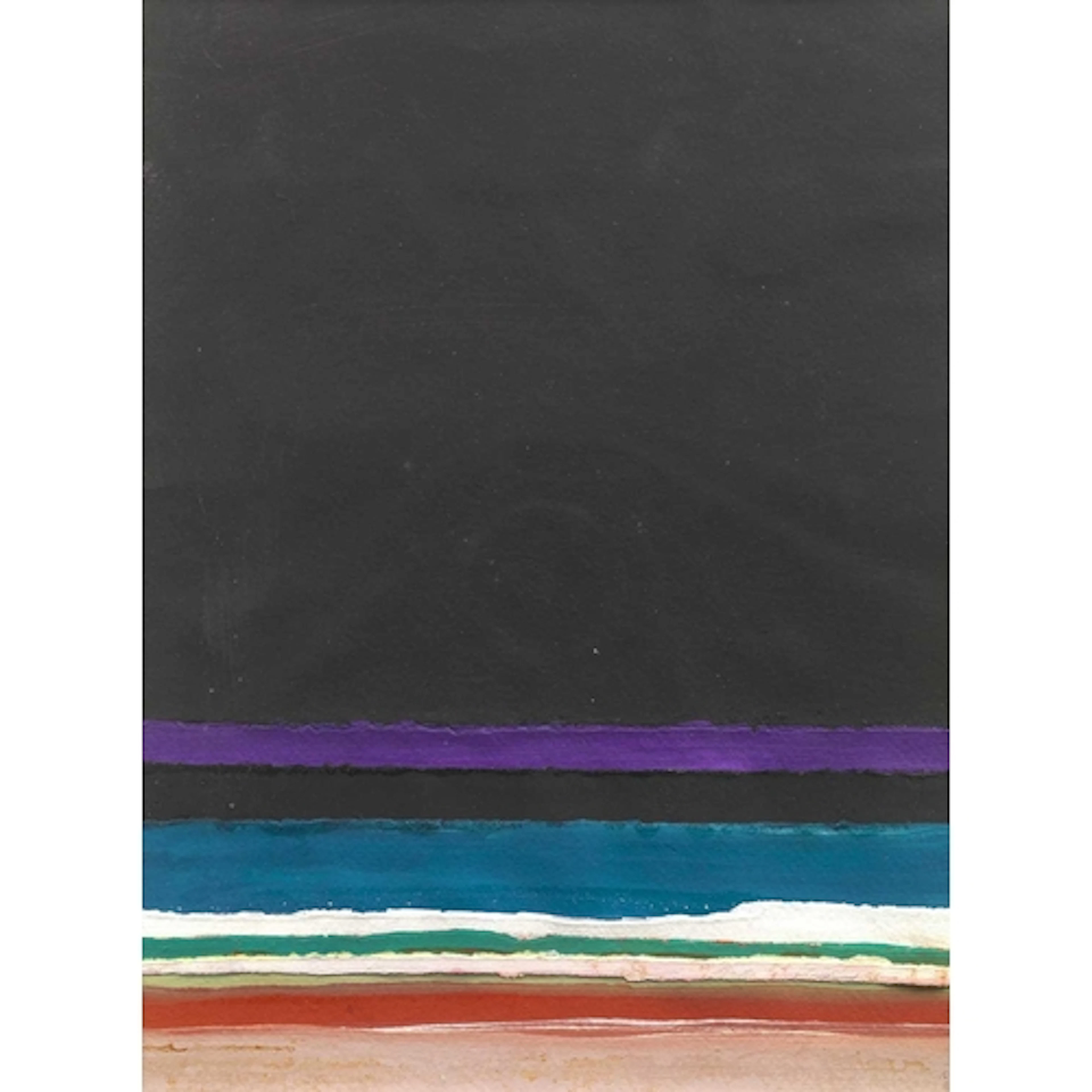 § John MILLER (1931-2002) Beach Horizon Gouache collage, sta...