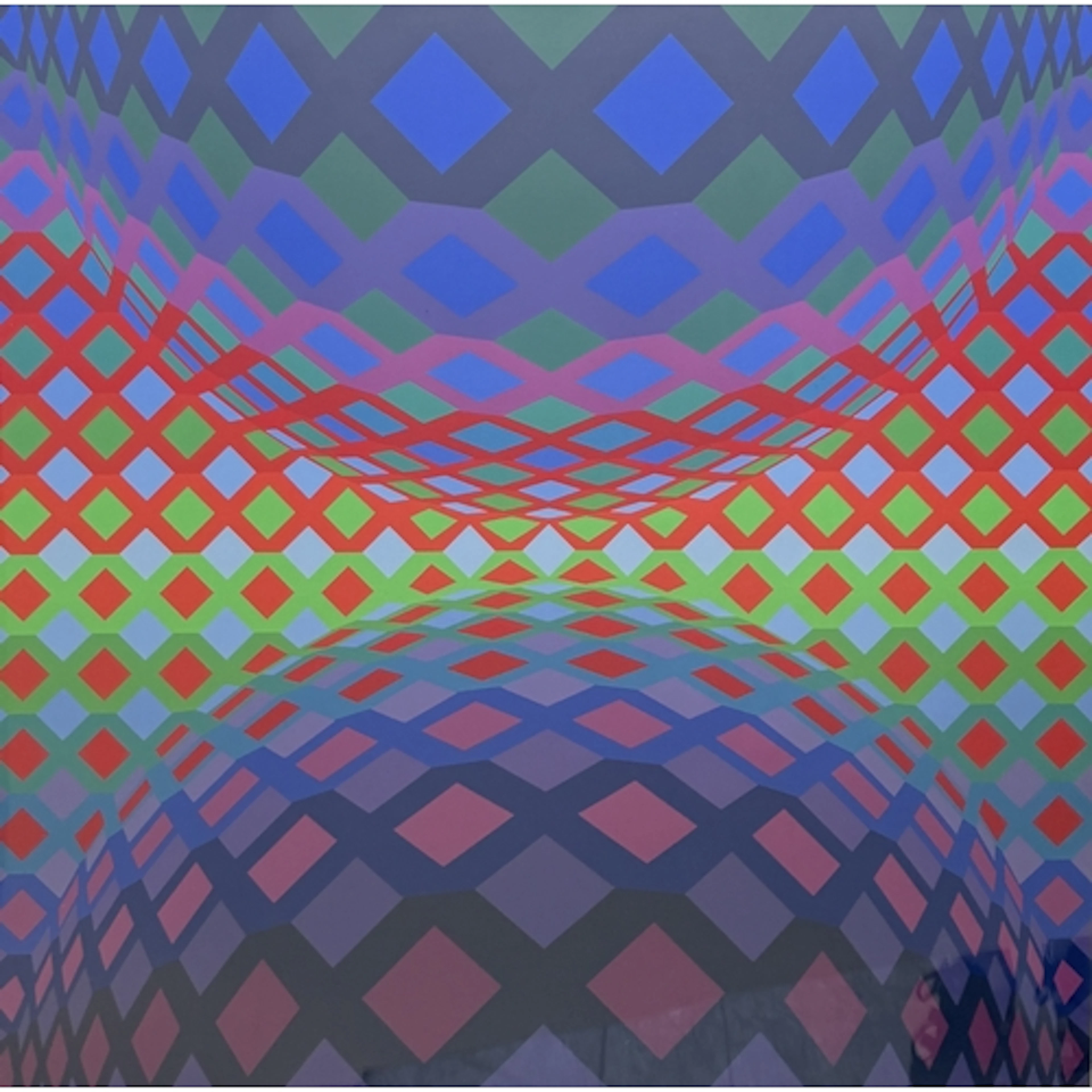 VICTOR VASARELY (HUNGARIAN, 1906-1997): A SCREENPRINT IN COL...