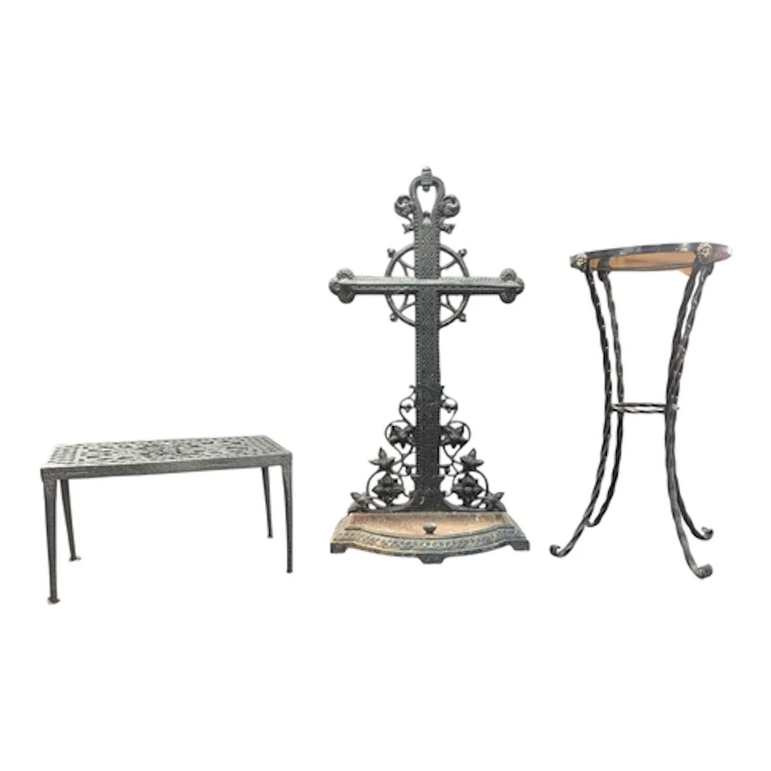 A Victorian 19th century cast iron stick / umbrella hall sta...