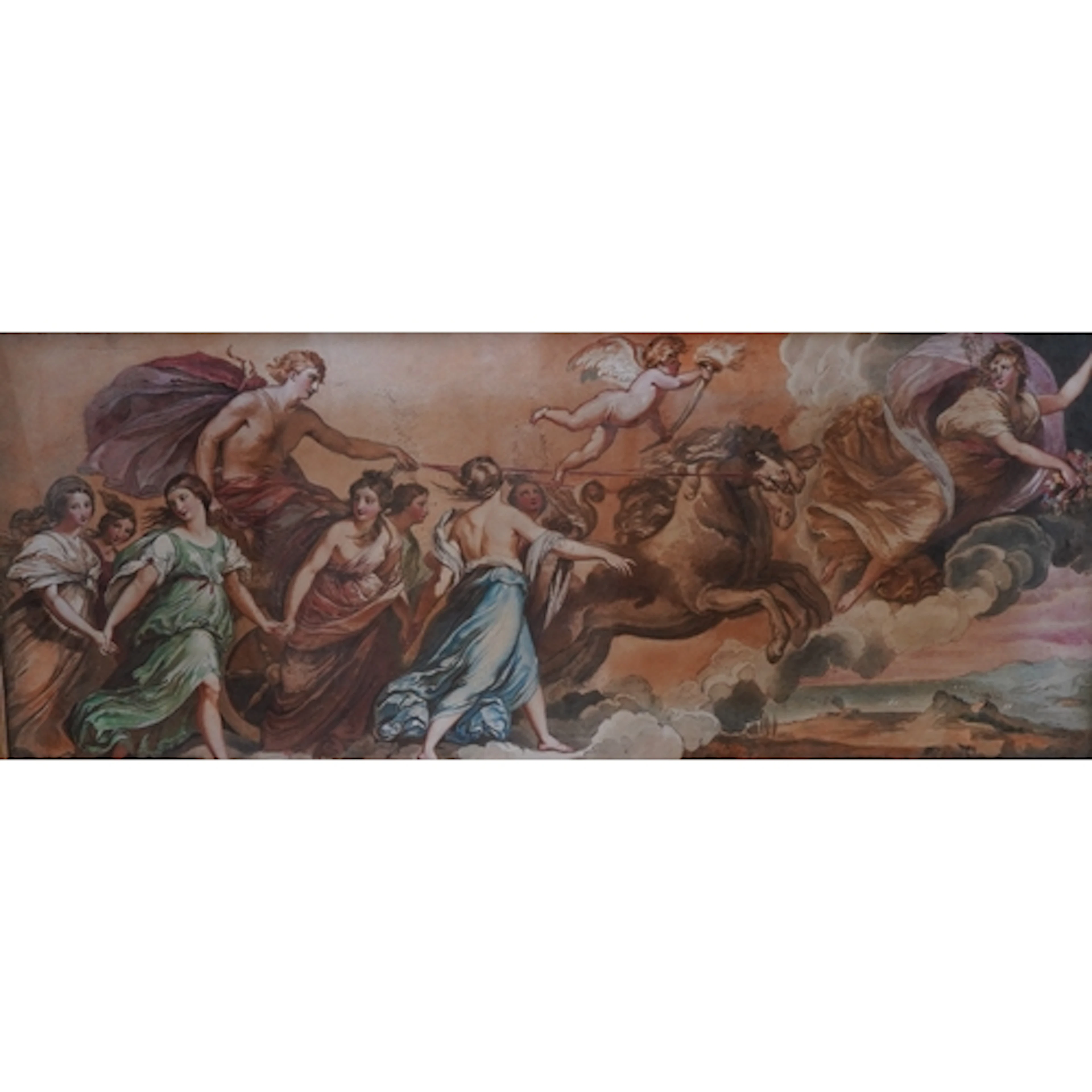 After Guido Reni, 'The Aurora', 19th century watercolour, 44...