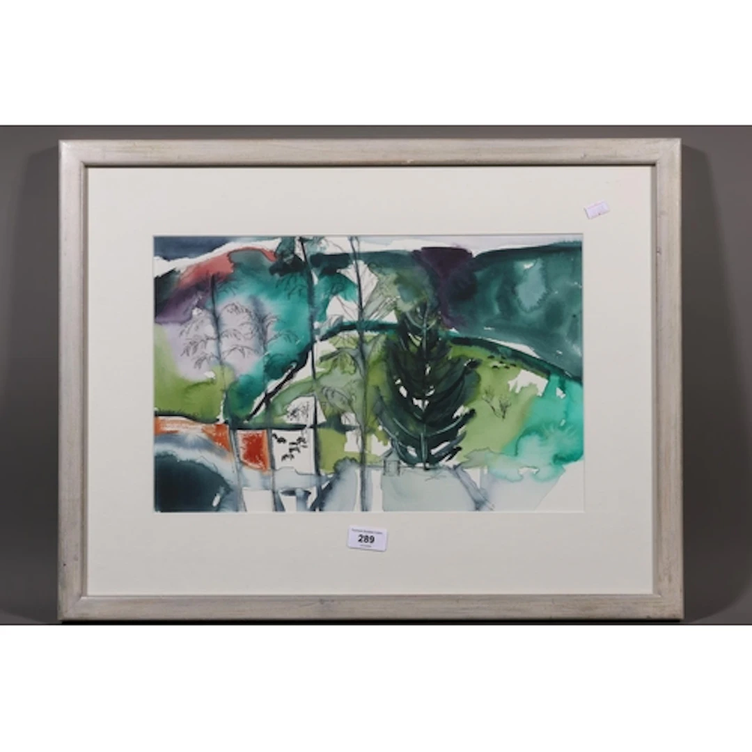 DEIRDRE EDWARDS, By The Old Smithy, watercolour painting, si...
