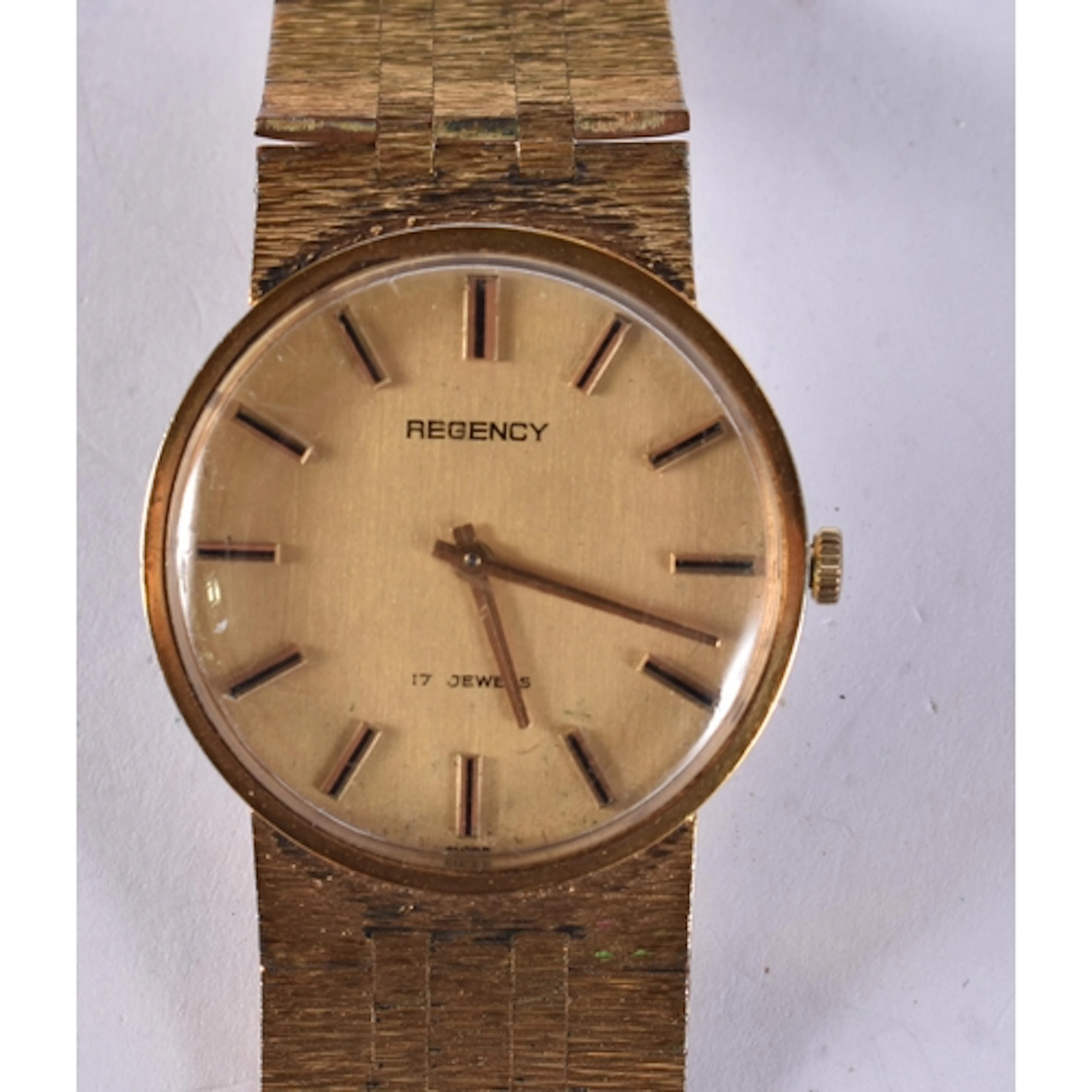 Regency Gold Tone Bracelet Watch Hand-Wind Working. 3.5 cm w...