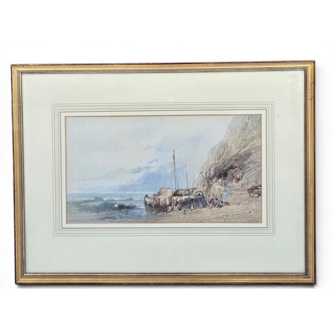 PAUL MARNY (FRENCH, 1829-1914): 'A FAMILY OF FISHERFOLK' Wat...