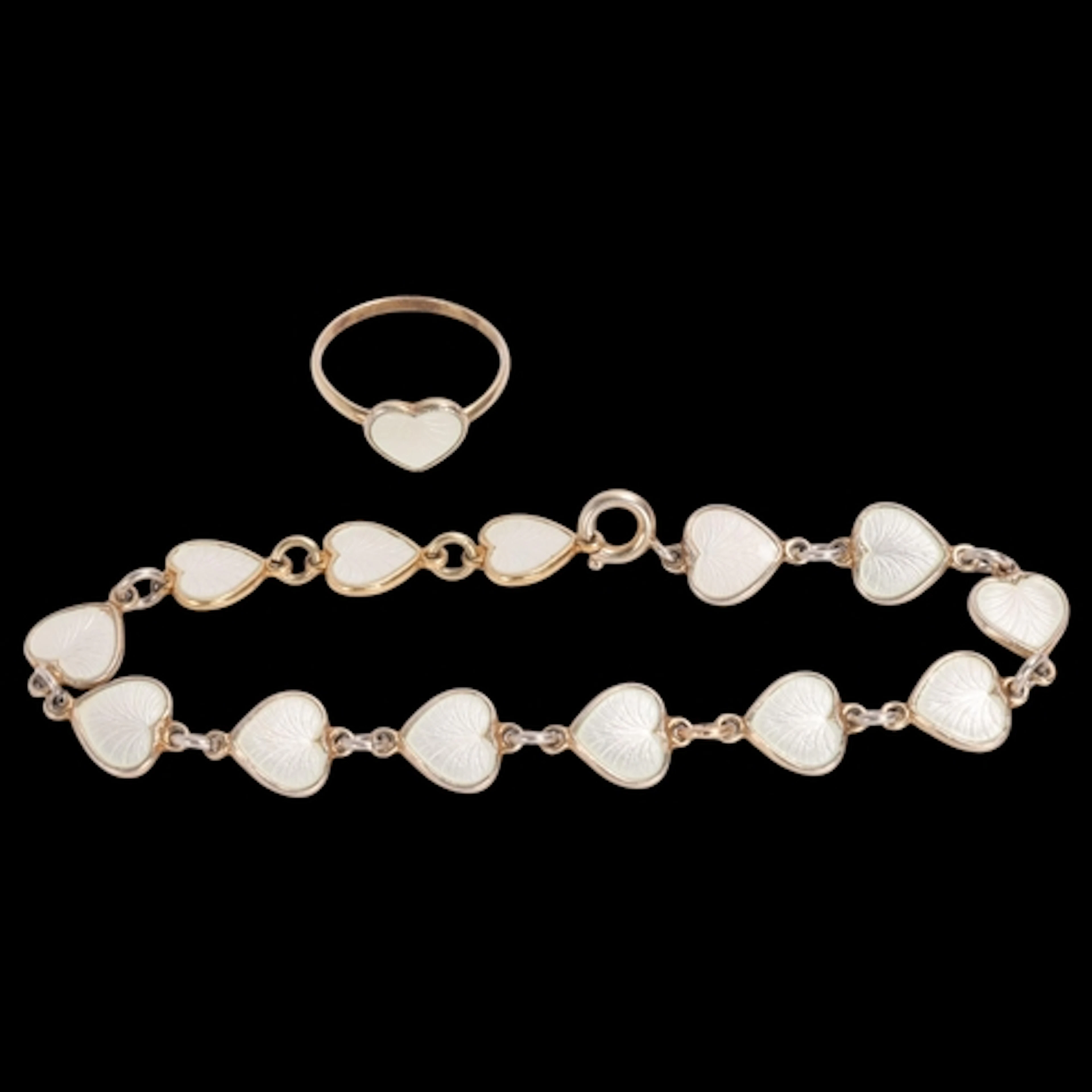 VOLMER BAHNER - a Danish modernist sterling silver-gilt whit...