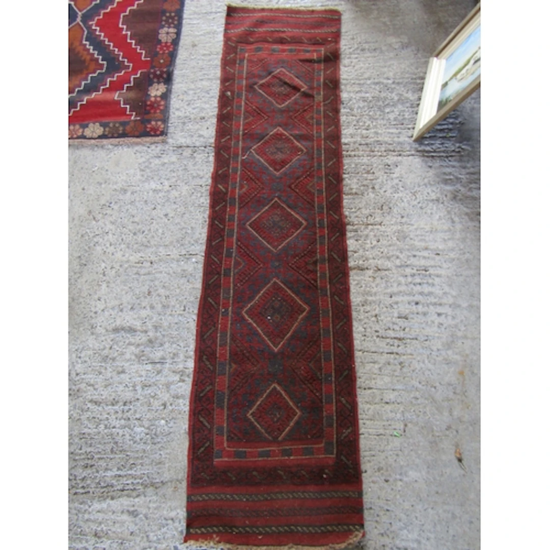 Persian Pure Wool Runner Approximately 10ft Long x 2ft Wide