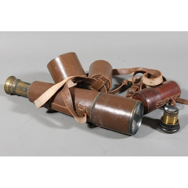 Broadhurst Clarkson & Co Ltd of London three-draw telesc...