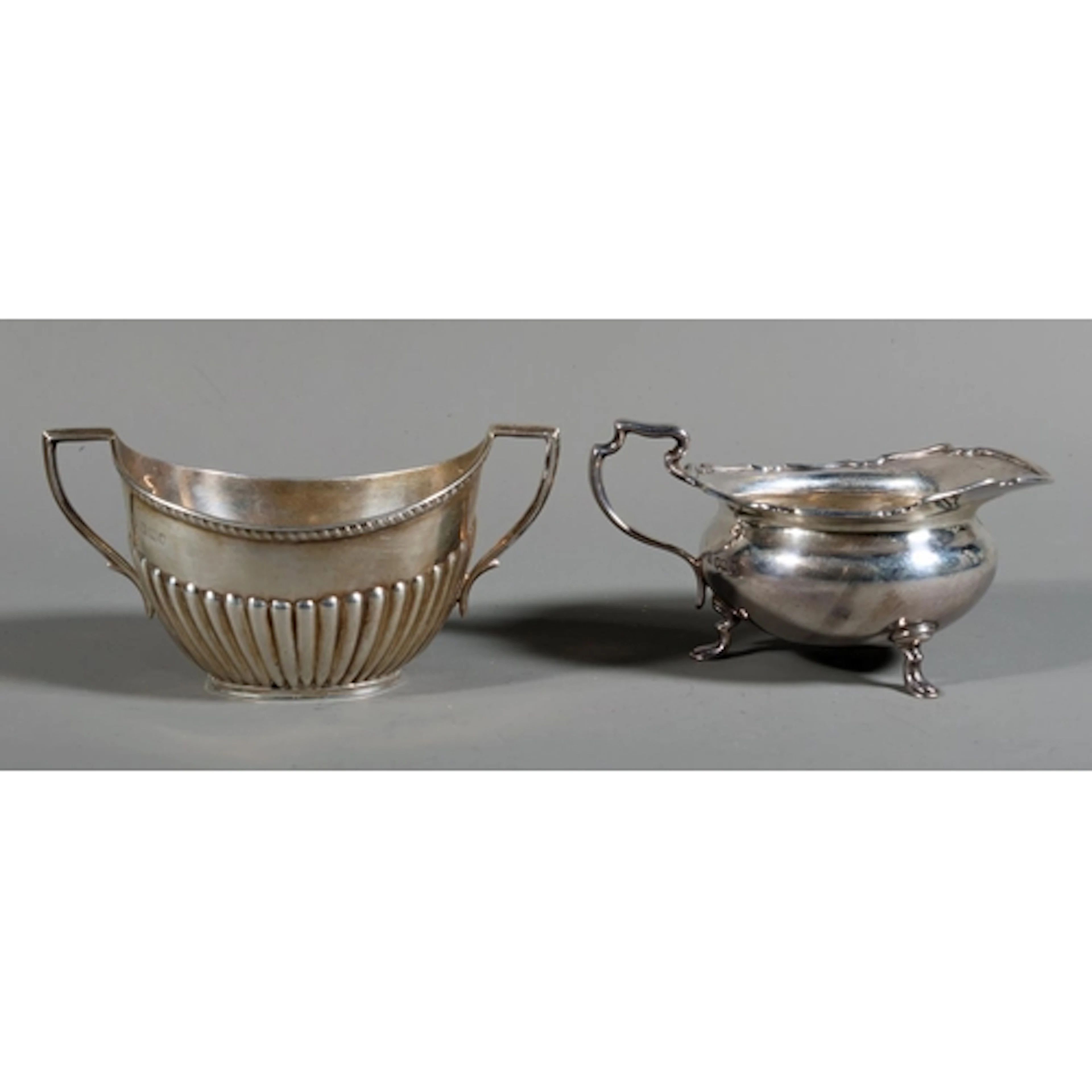 Edwardian silver cream jug by Atkin Brothers, Sheffield 1907...