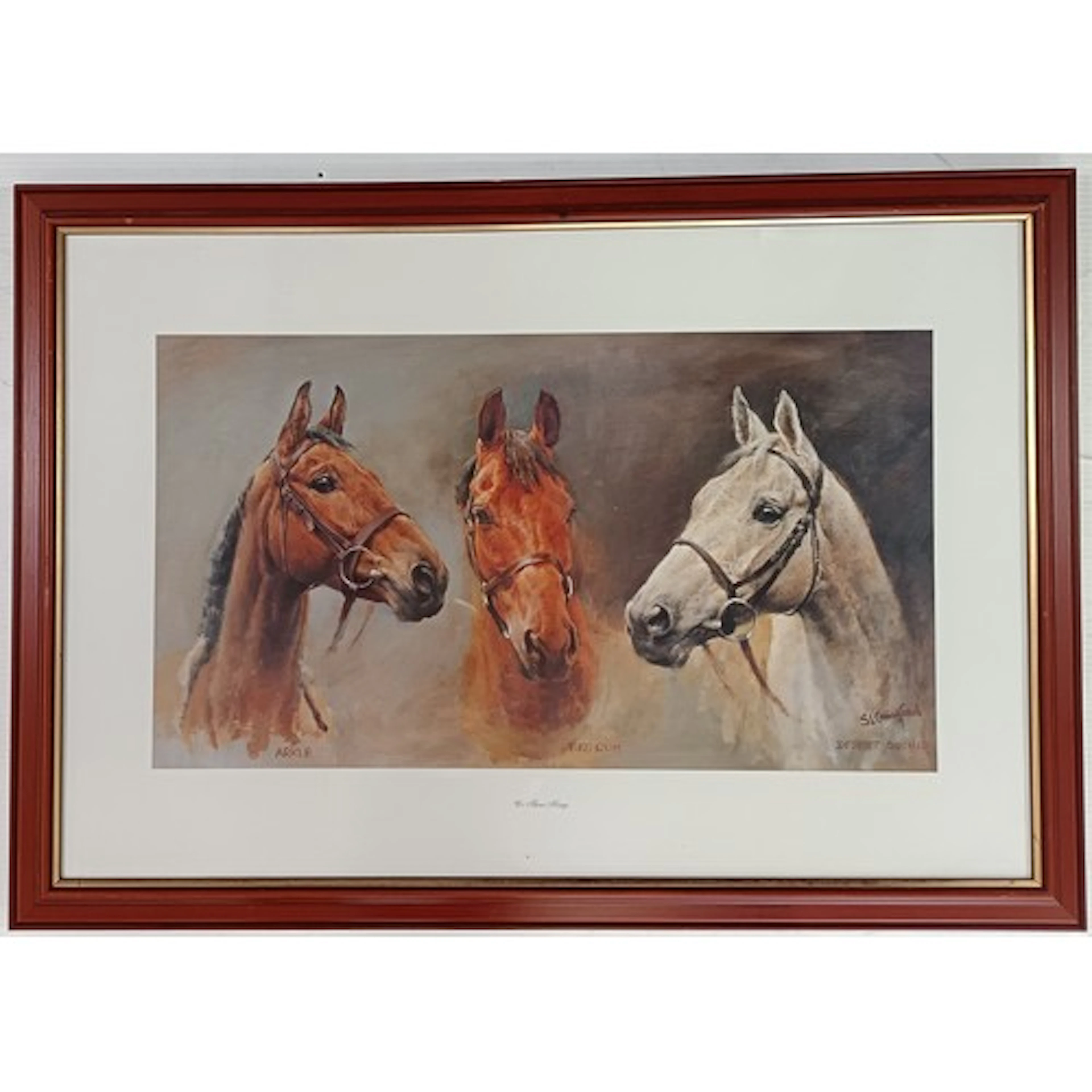 Equestrian Print, "We Three Kings" H:86cm x W:61cm