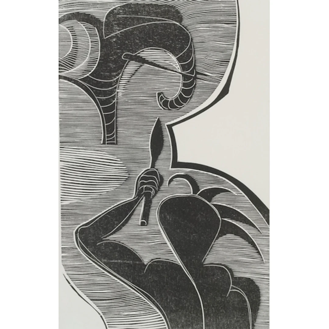 Cecil Skotnes - Shaka's Elephant Hunt, 20th century South Af...