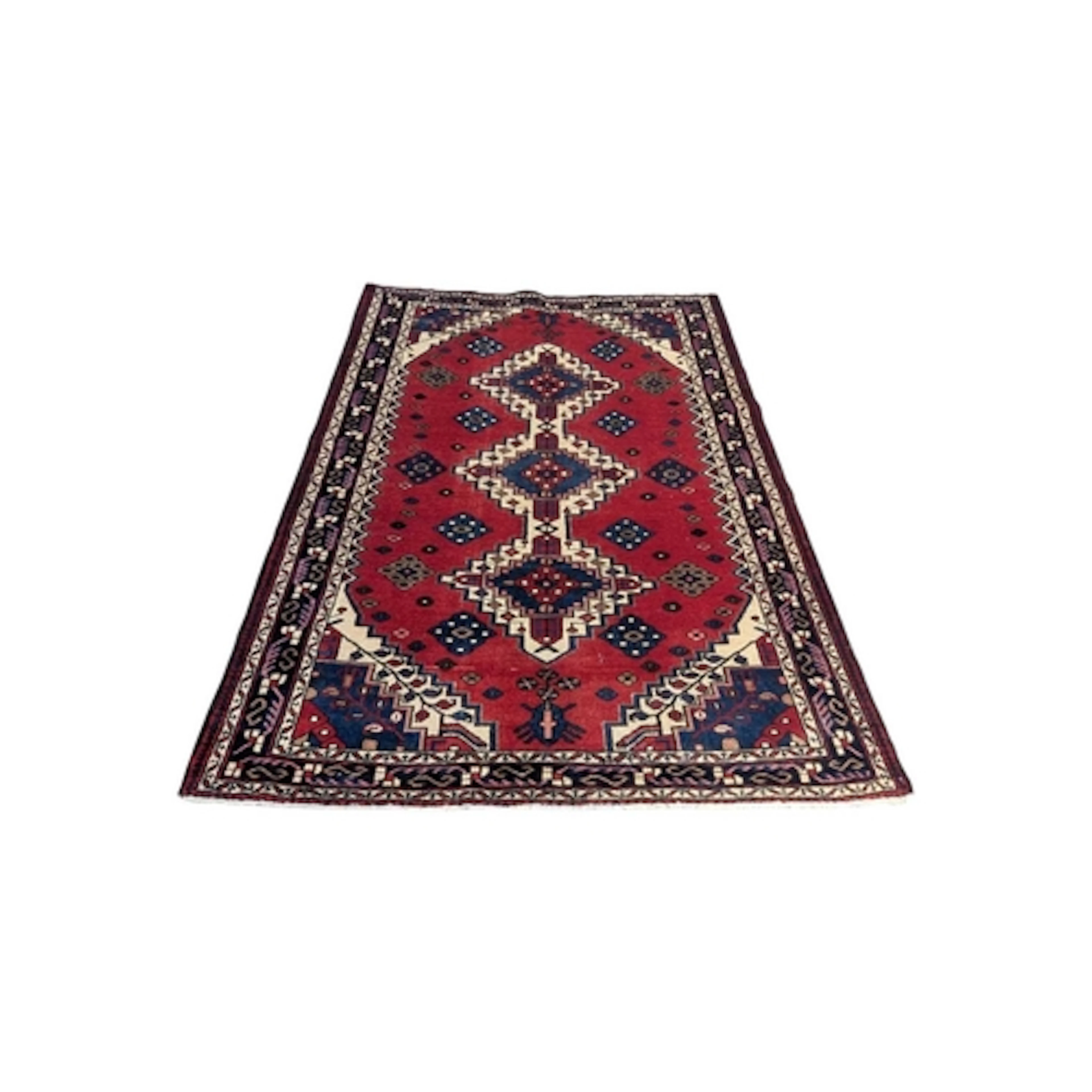 North West Persian Rudbar Rug - Having a trio of central med...