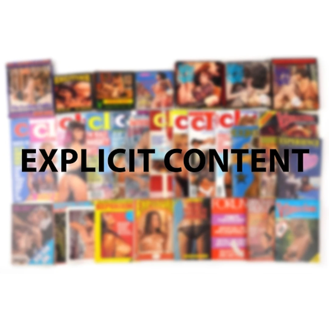 Collection of vintage adult 8mm films and magazines includin...