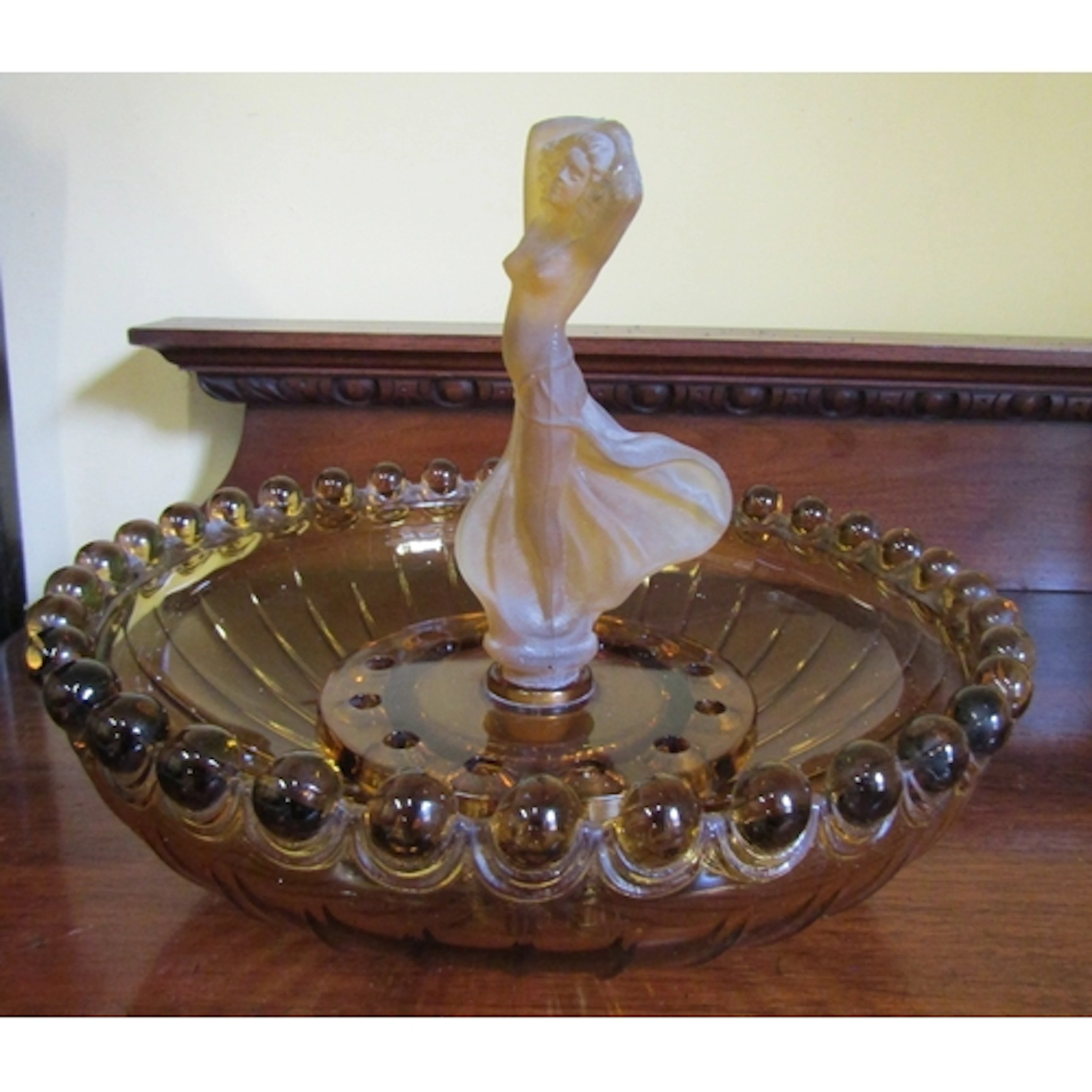 Vintage Carnaval Ware Figural Form Flower Holder Good Origin...