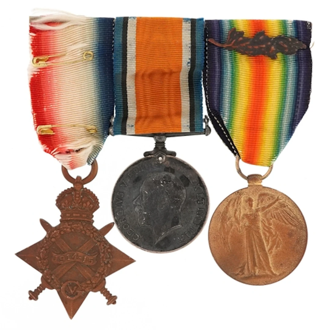 British military World War I medal trio awarded to 2670 SJT....