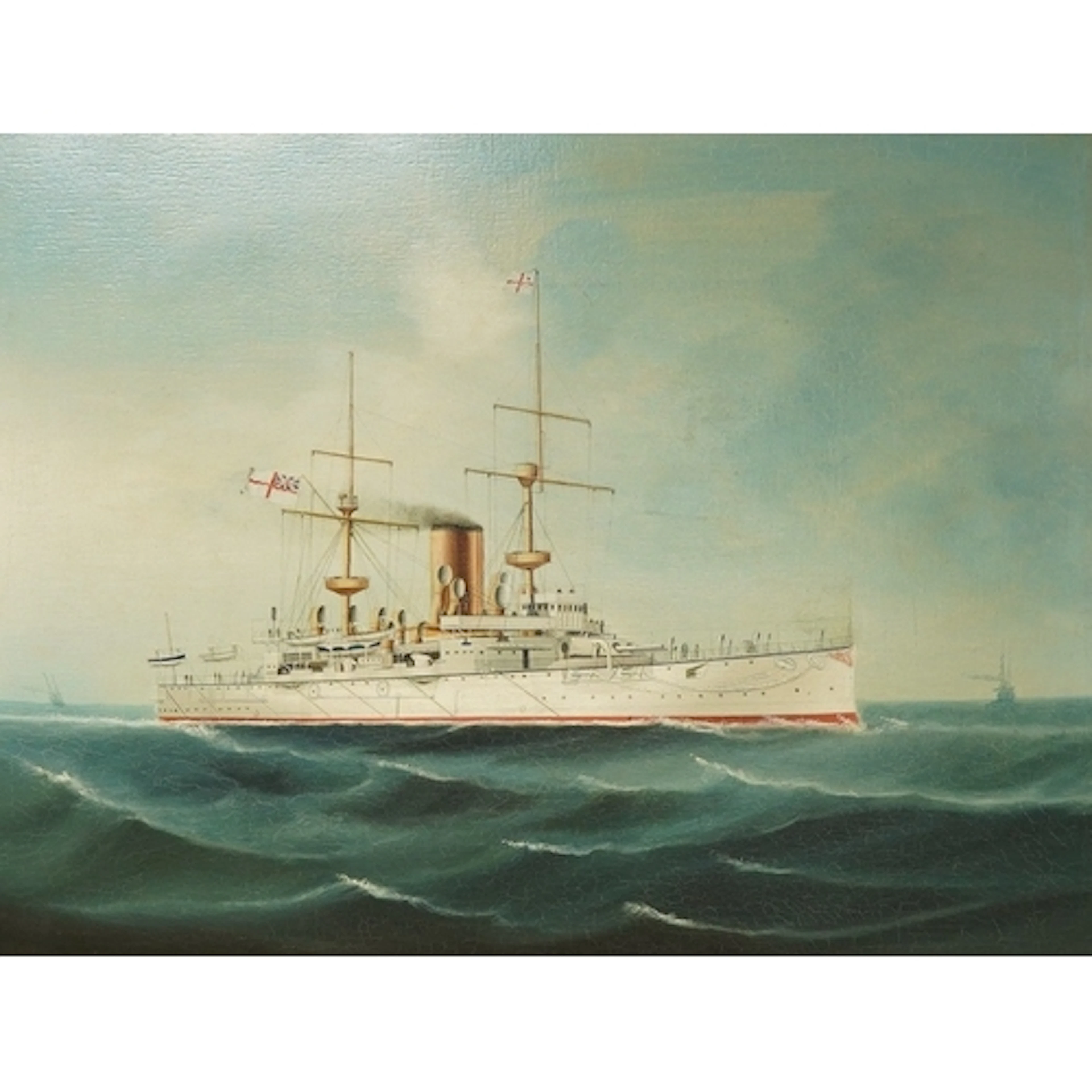 Chinese School, 'H.M. battleship CENTURION', (1892-1910) in ...