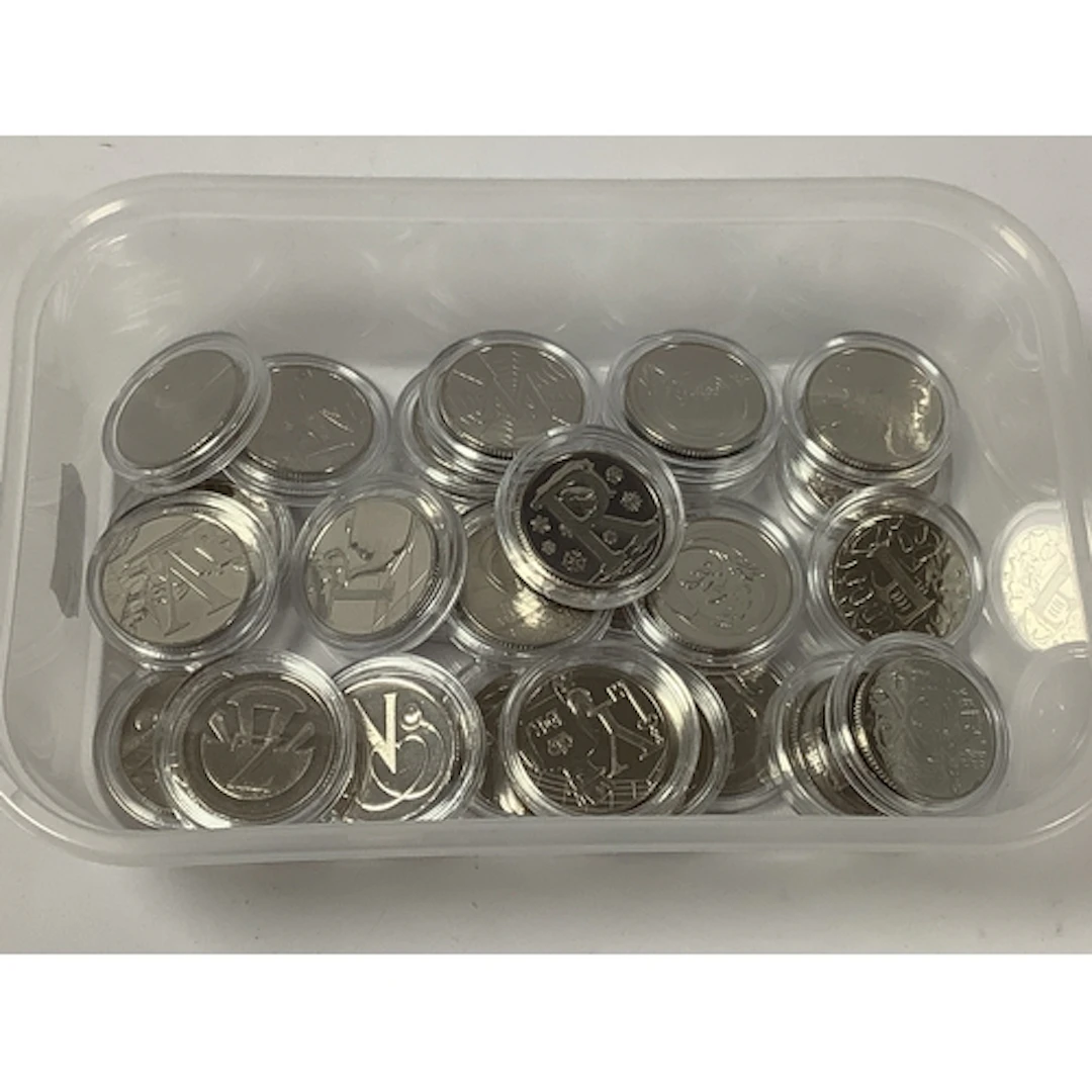 Full Collection Of GB 10p A-Z Coins, all encapsulated.