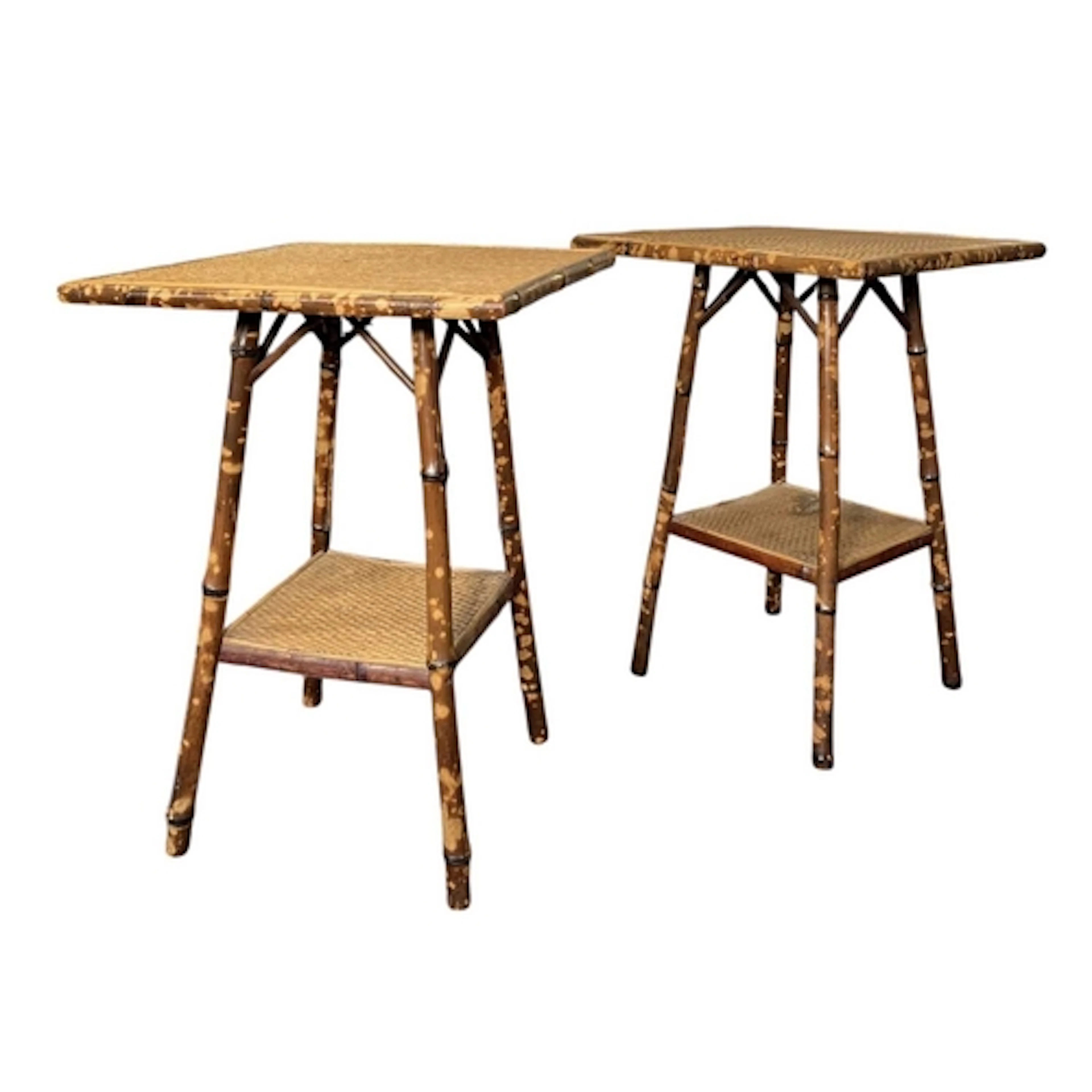 A pair of Victorian 19th century Aesthetic Movement bamboo s...