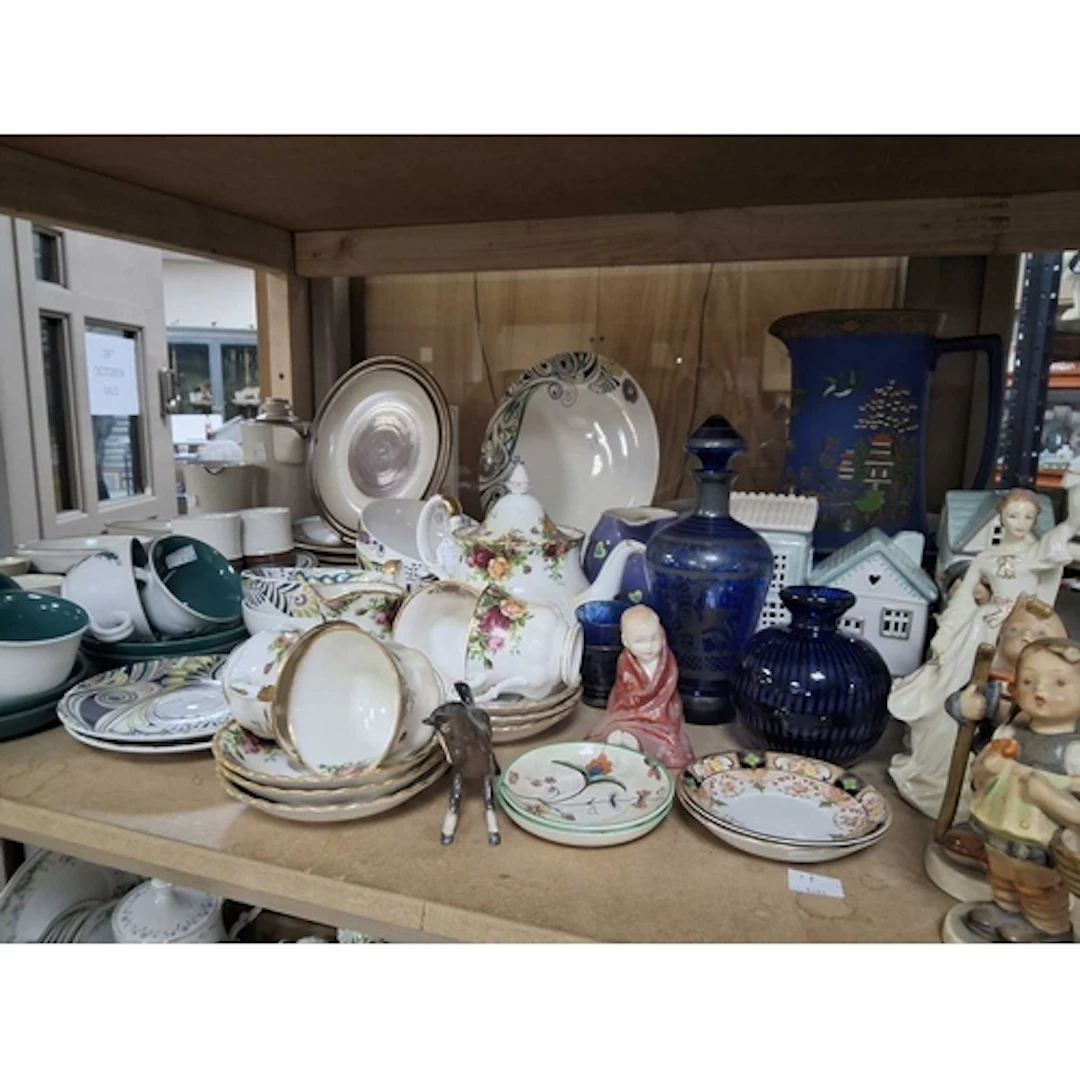 A COLLECTION OF ASSORTED CERAMICS to include three Goebel fi...