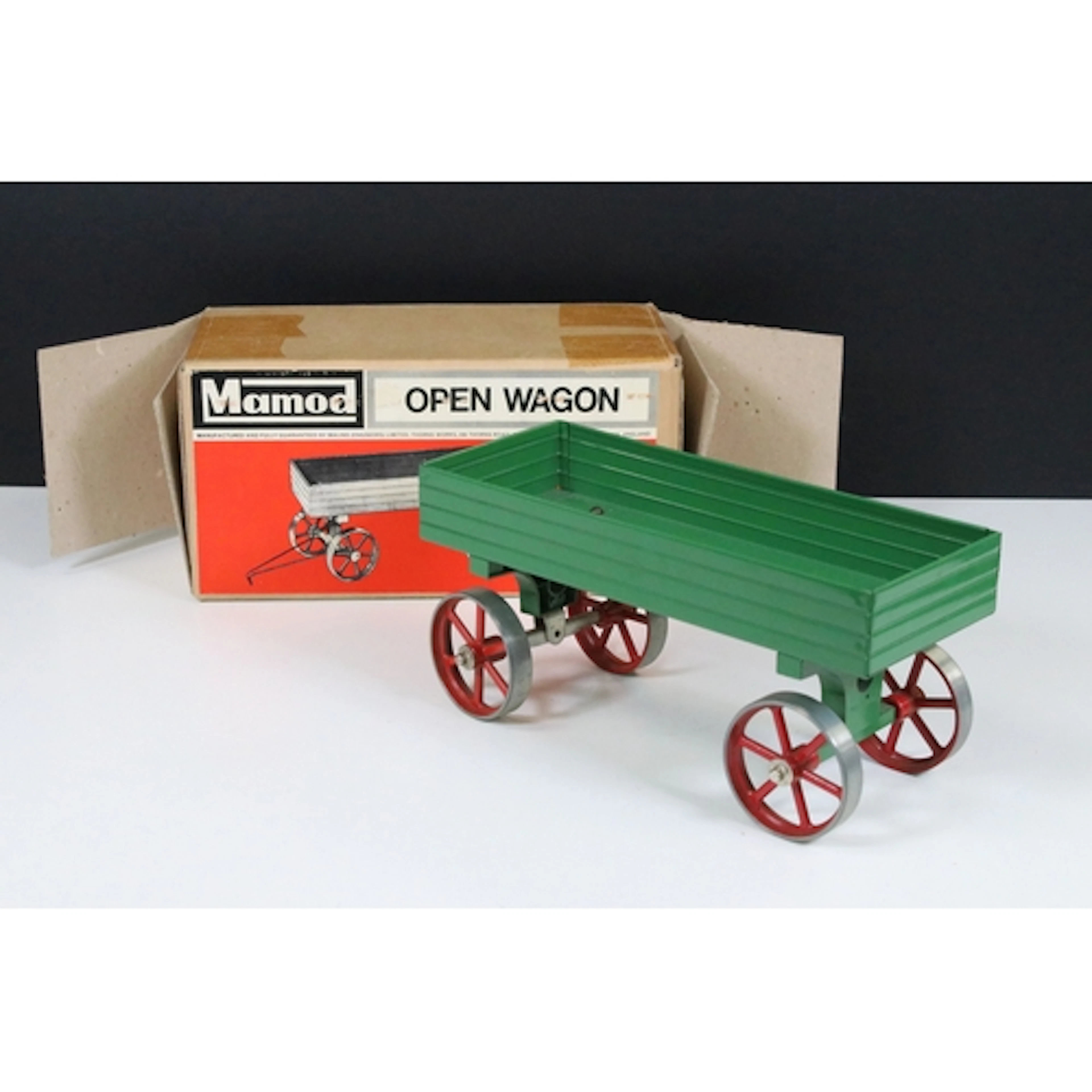 Steam Engine - Boxed Mamod OW1 Open Wagon in main body green...
