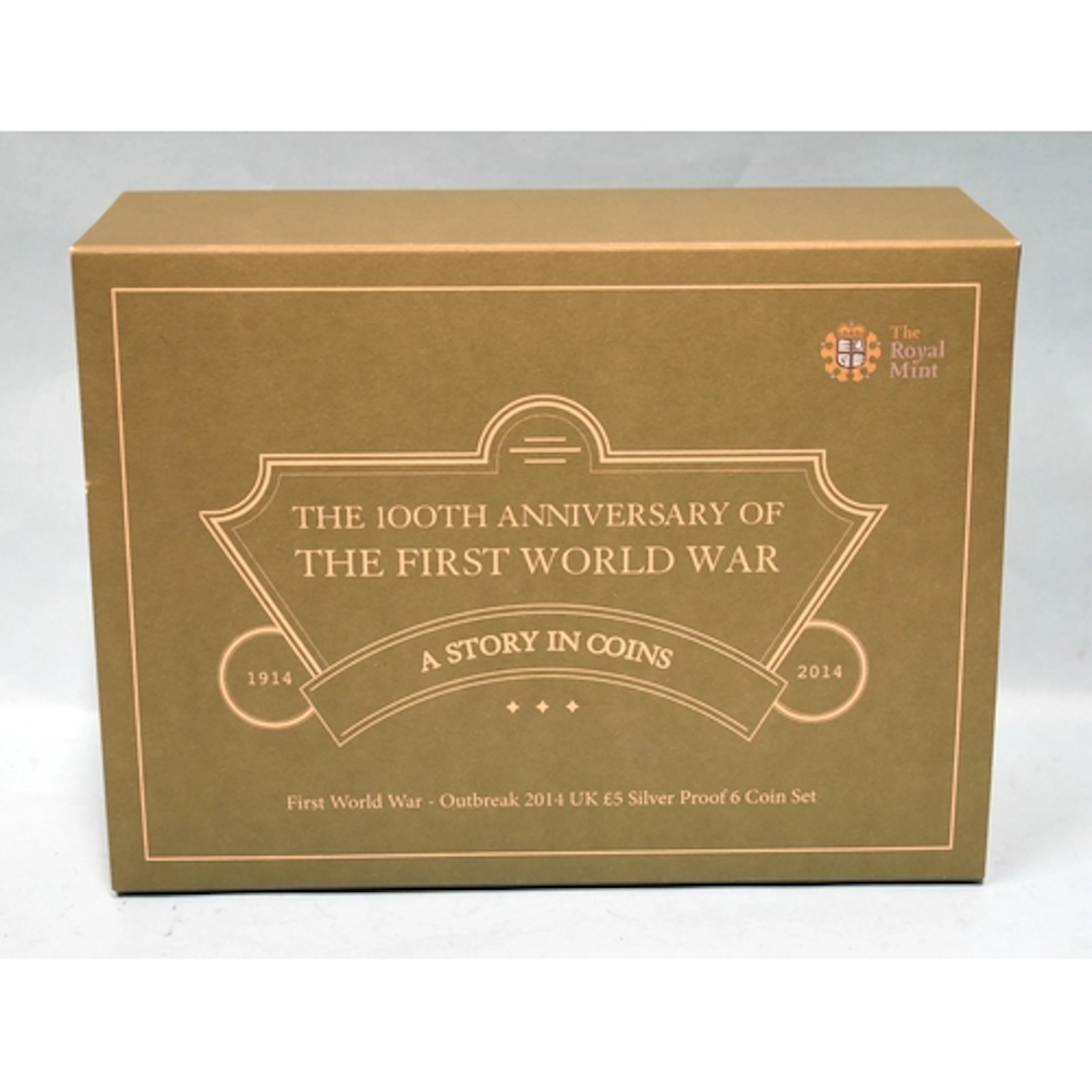 The Royal Mint, First World War - Outbreak 2014 UK £5 silver...