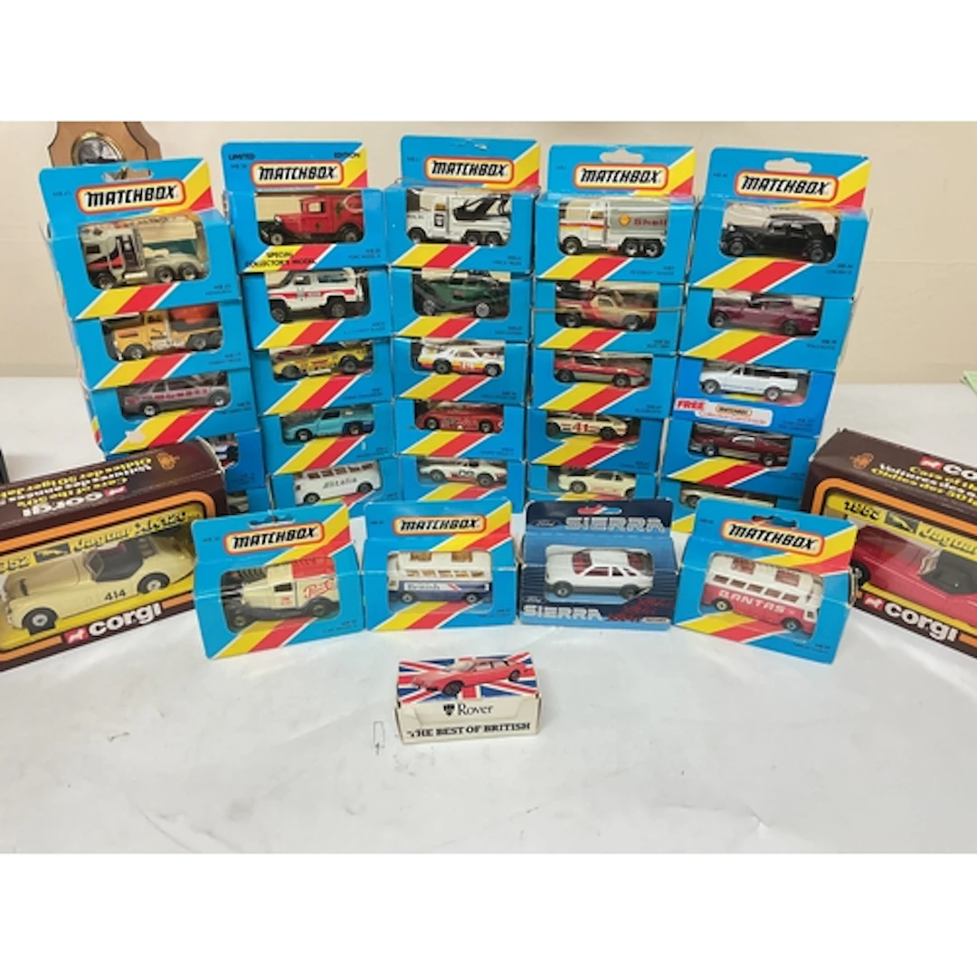 A Collection Of Boxed And Loose Matchbox Diecast 2 Boxed Cor...