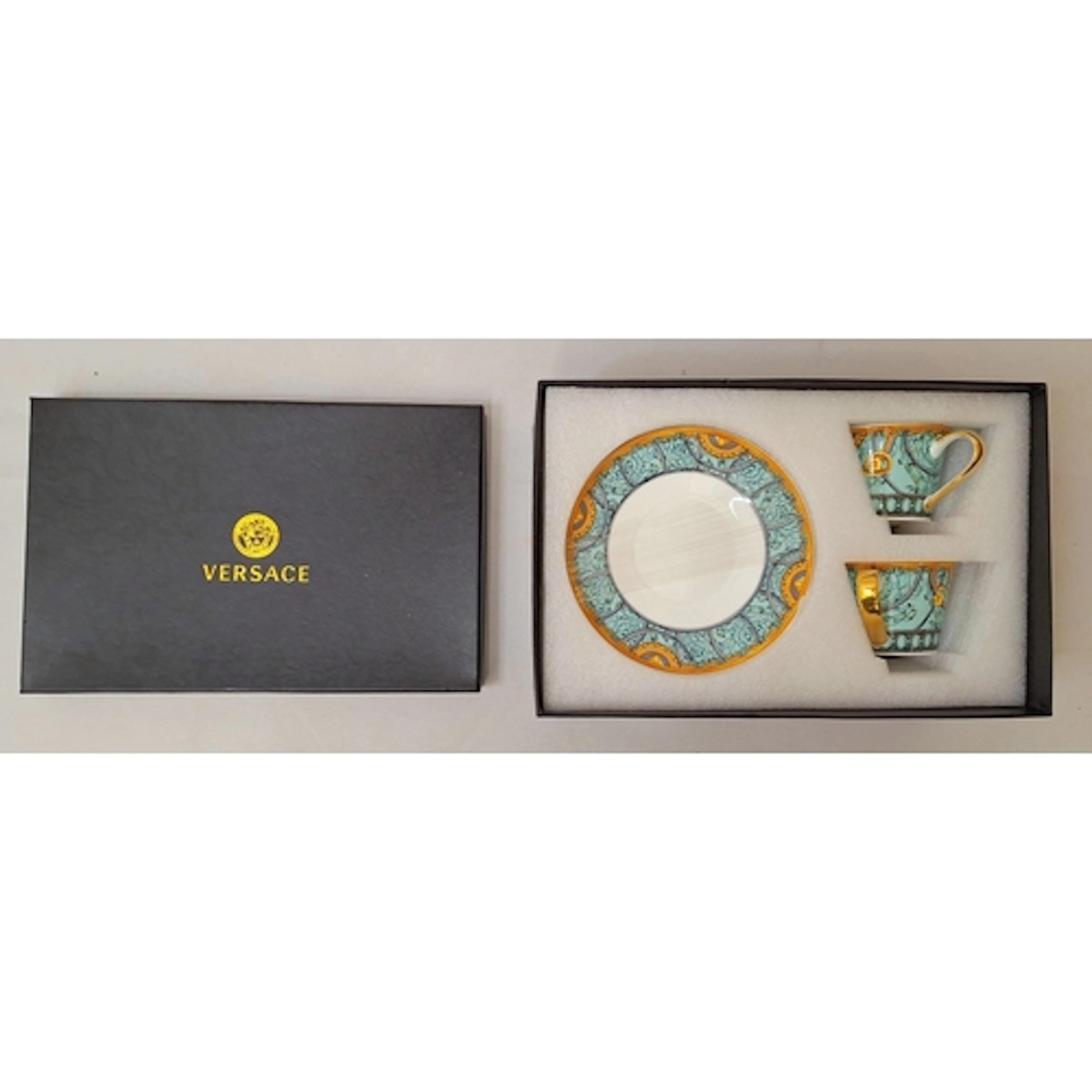 Boxed Rosenthal Meets Versace China Set incl. 2 cups & sauce...
