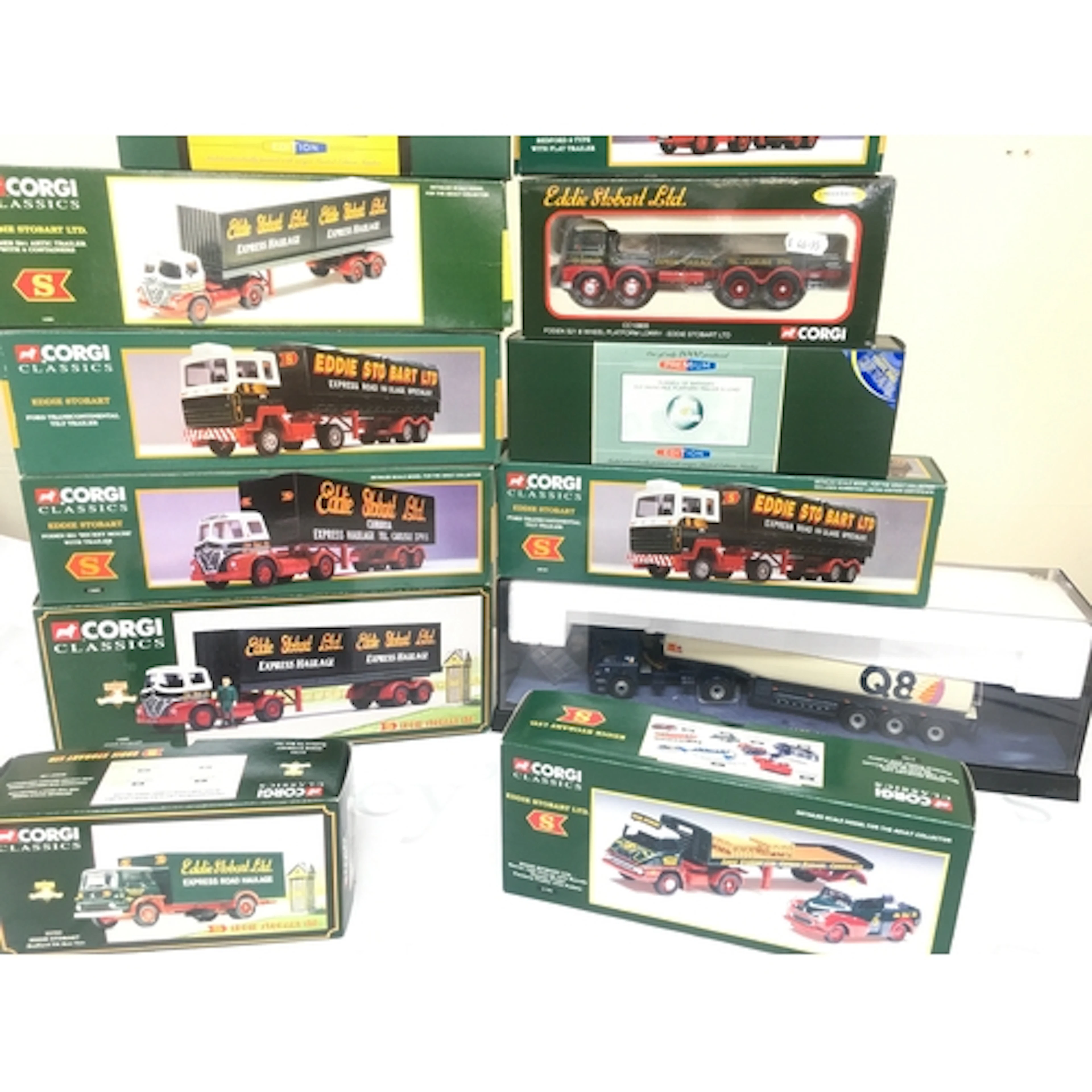 A Collection Of Boxed corgi Classic Eddie Stobart Lorries.