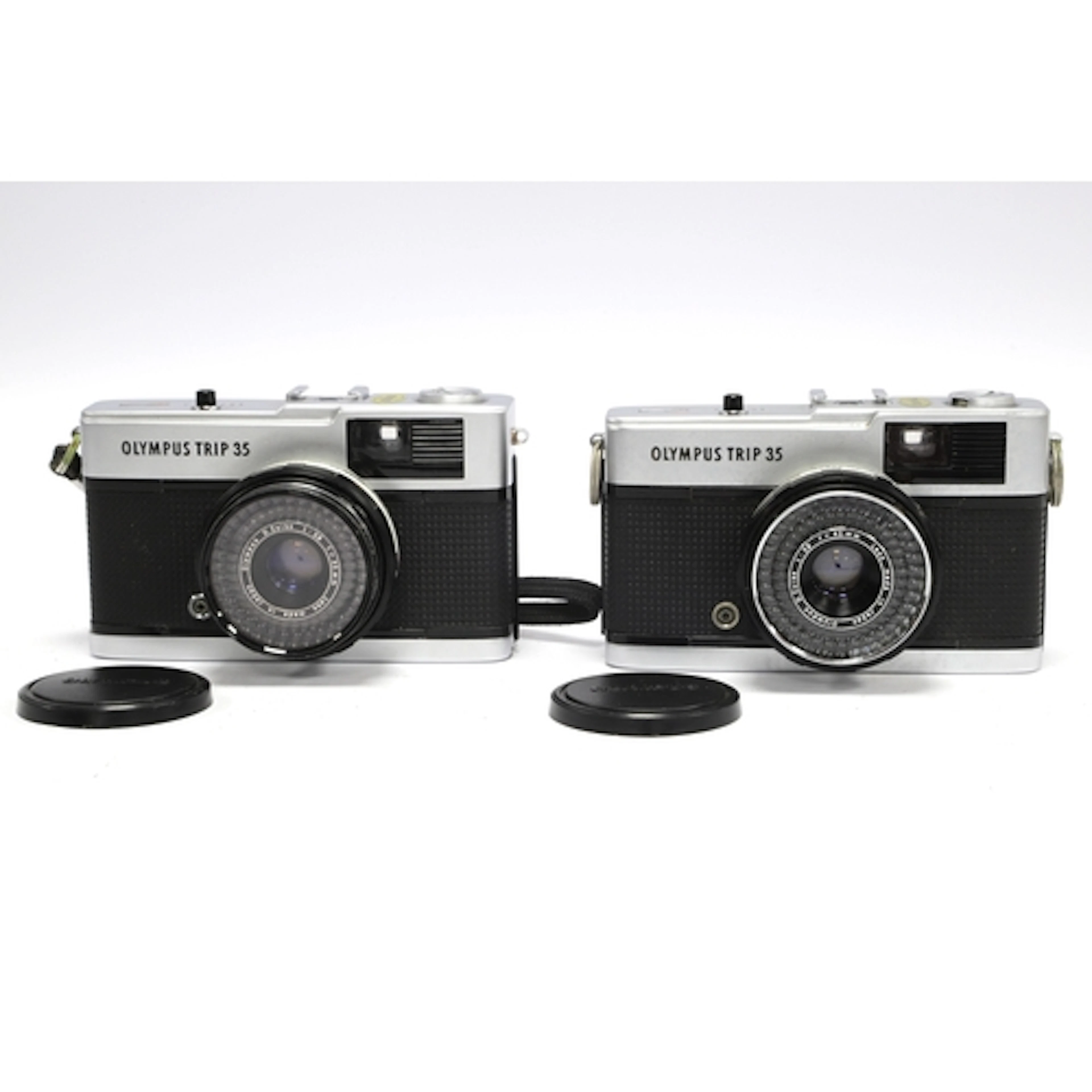 Two Olympus Trip 35 Film Cameras both with 40mm f/2.8 lenses...