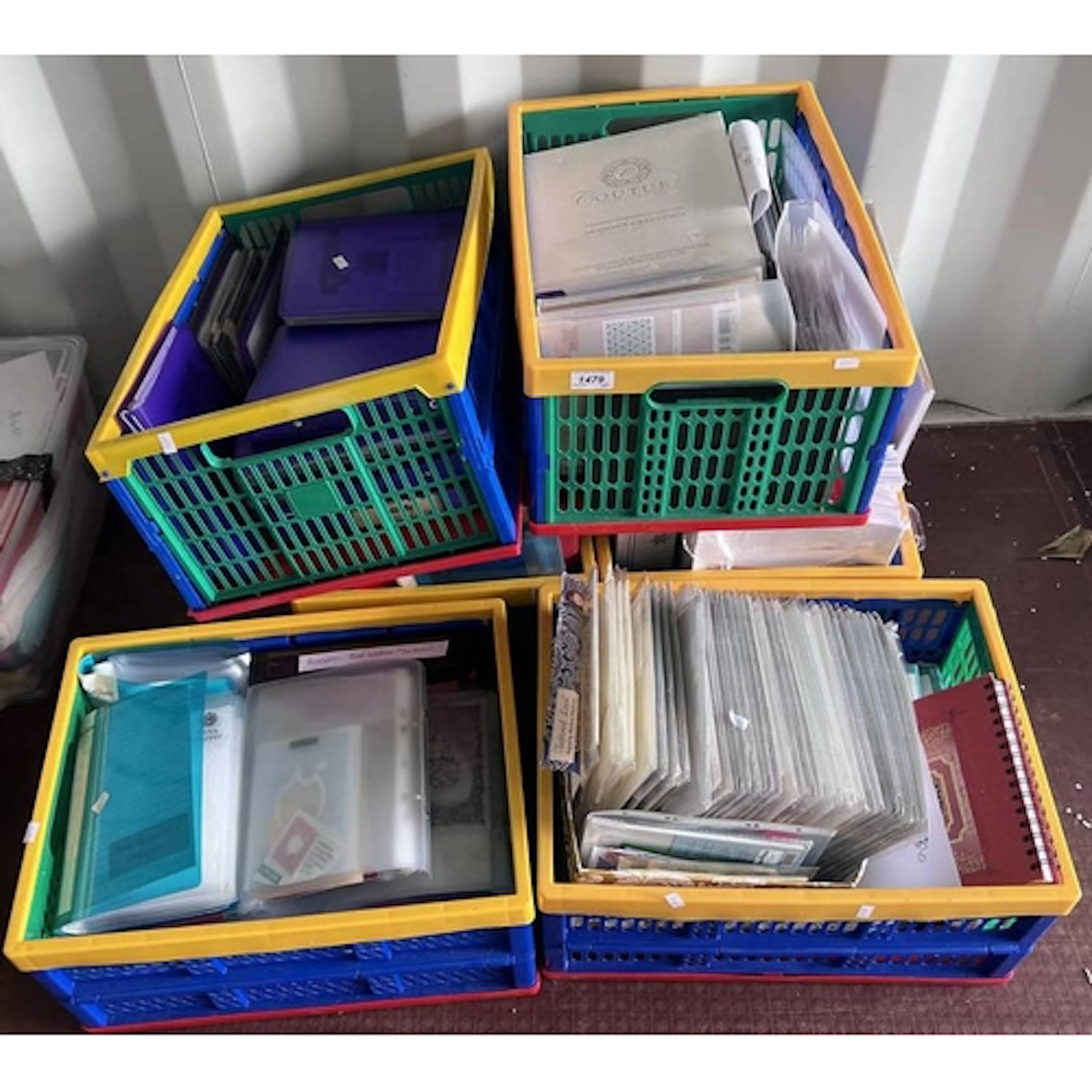 6 BOXES OF ARTS & CRAFTS RELATED ITEMS TO INCLUDE STENCILS, ...