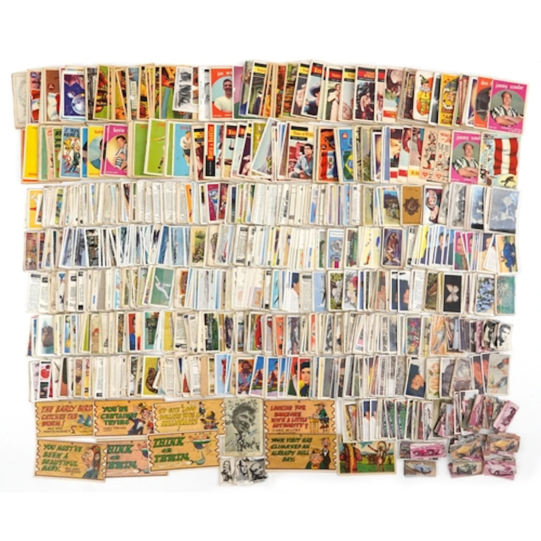 Large collection of mid 20th century bubble gum trading card...