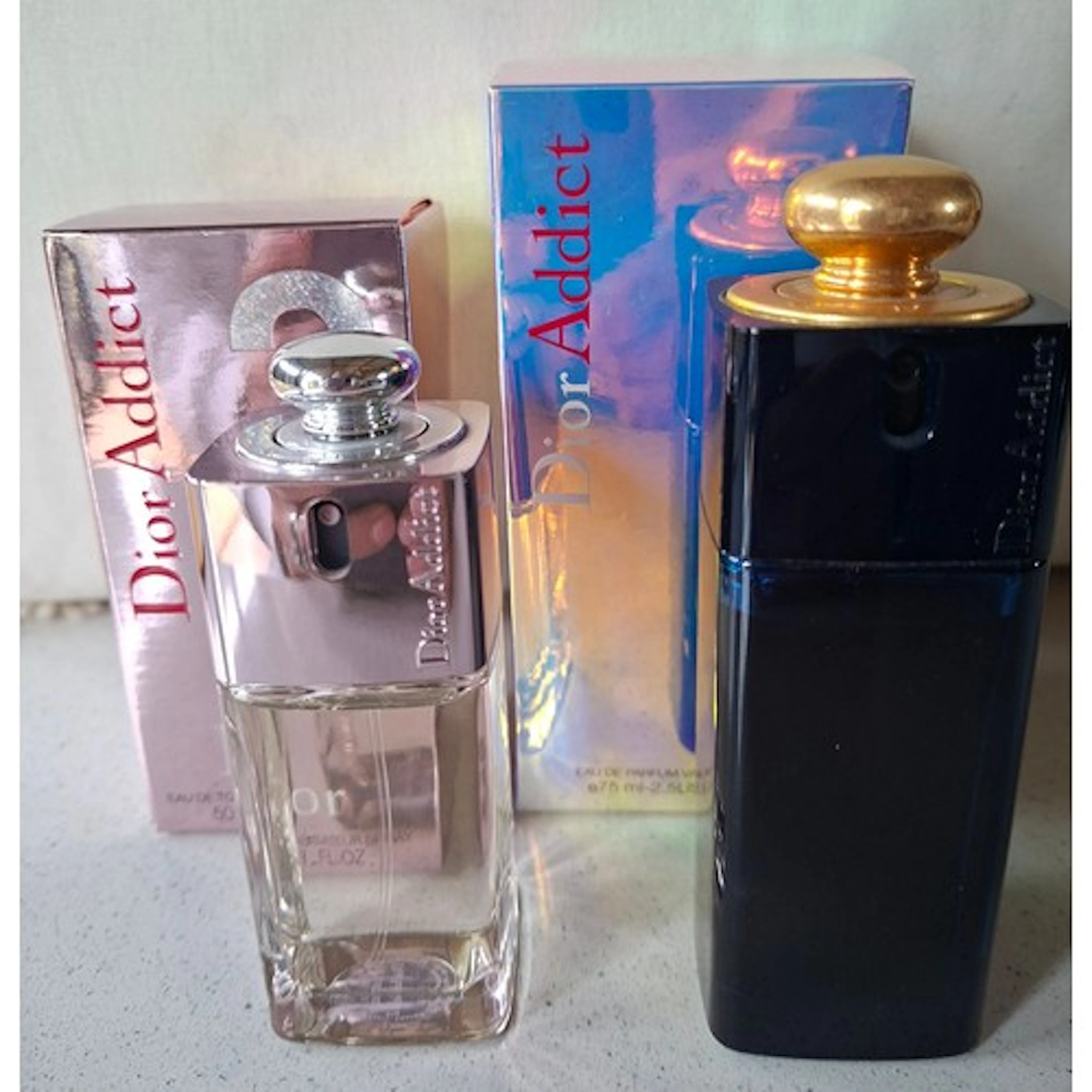 Christian Dior- Two 'Dior Addict' bottles comprising a full ...