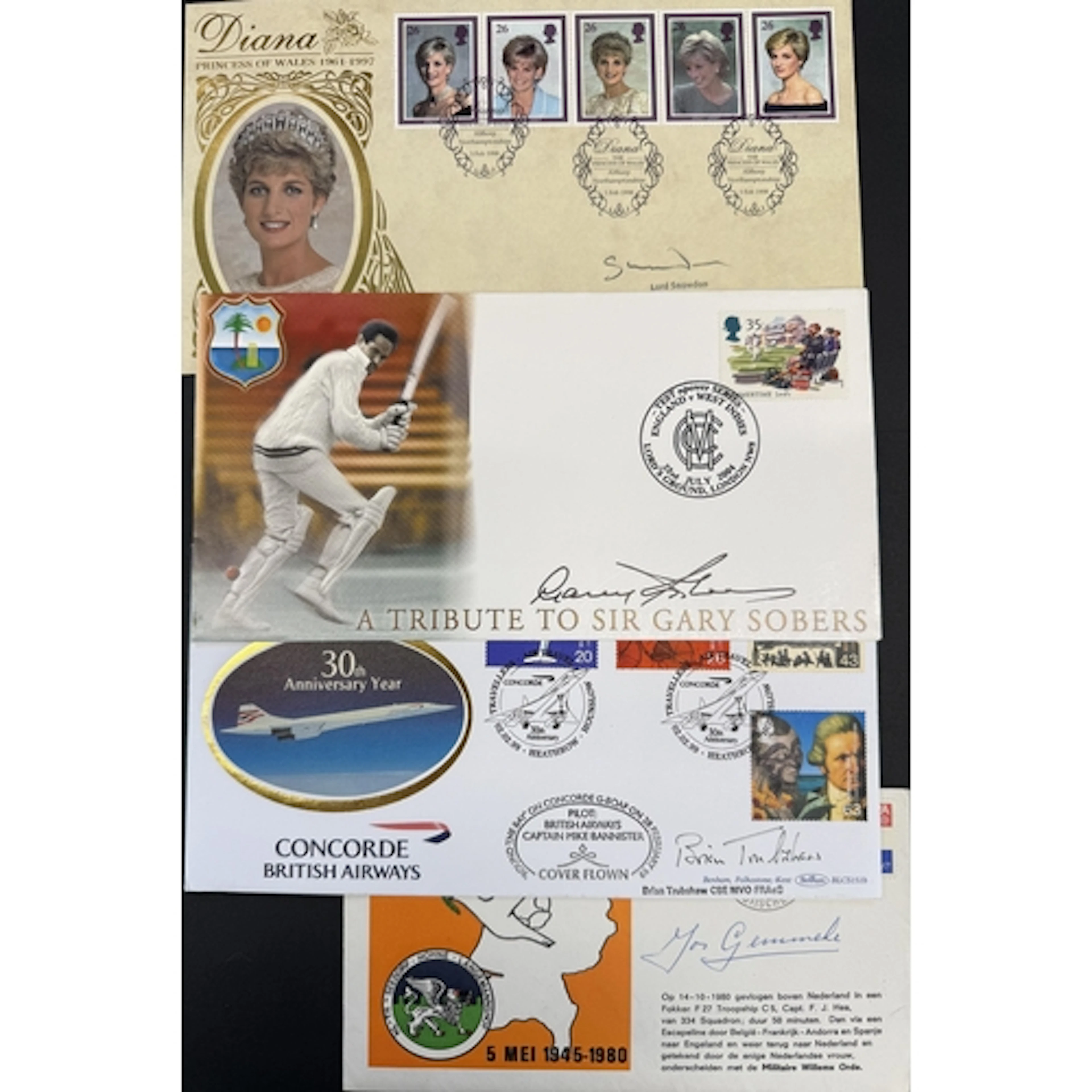 A large collection of several hundred signed FDCs, collected...