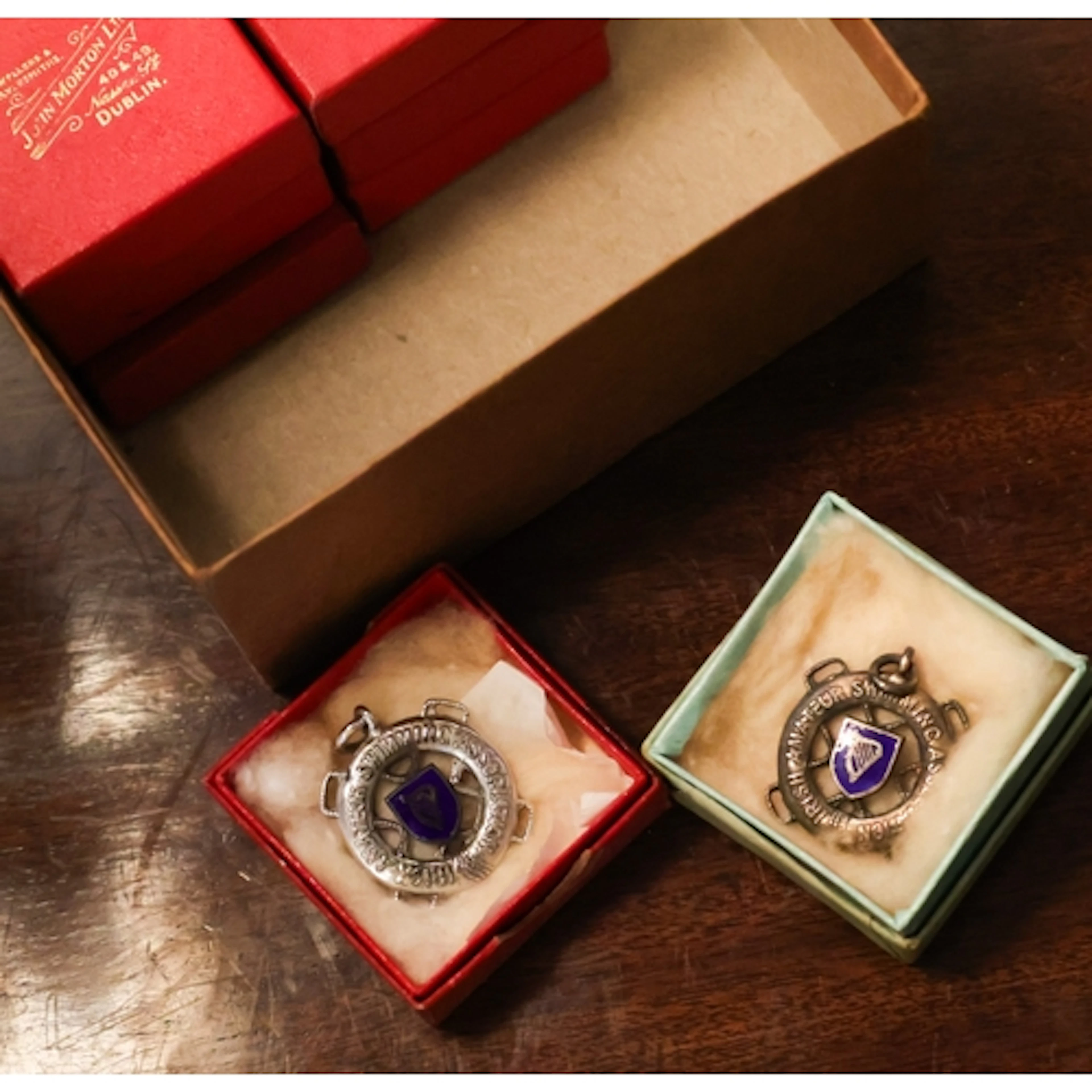 Seven Various Presentation Medals Irish Won by William Morri...