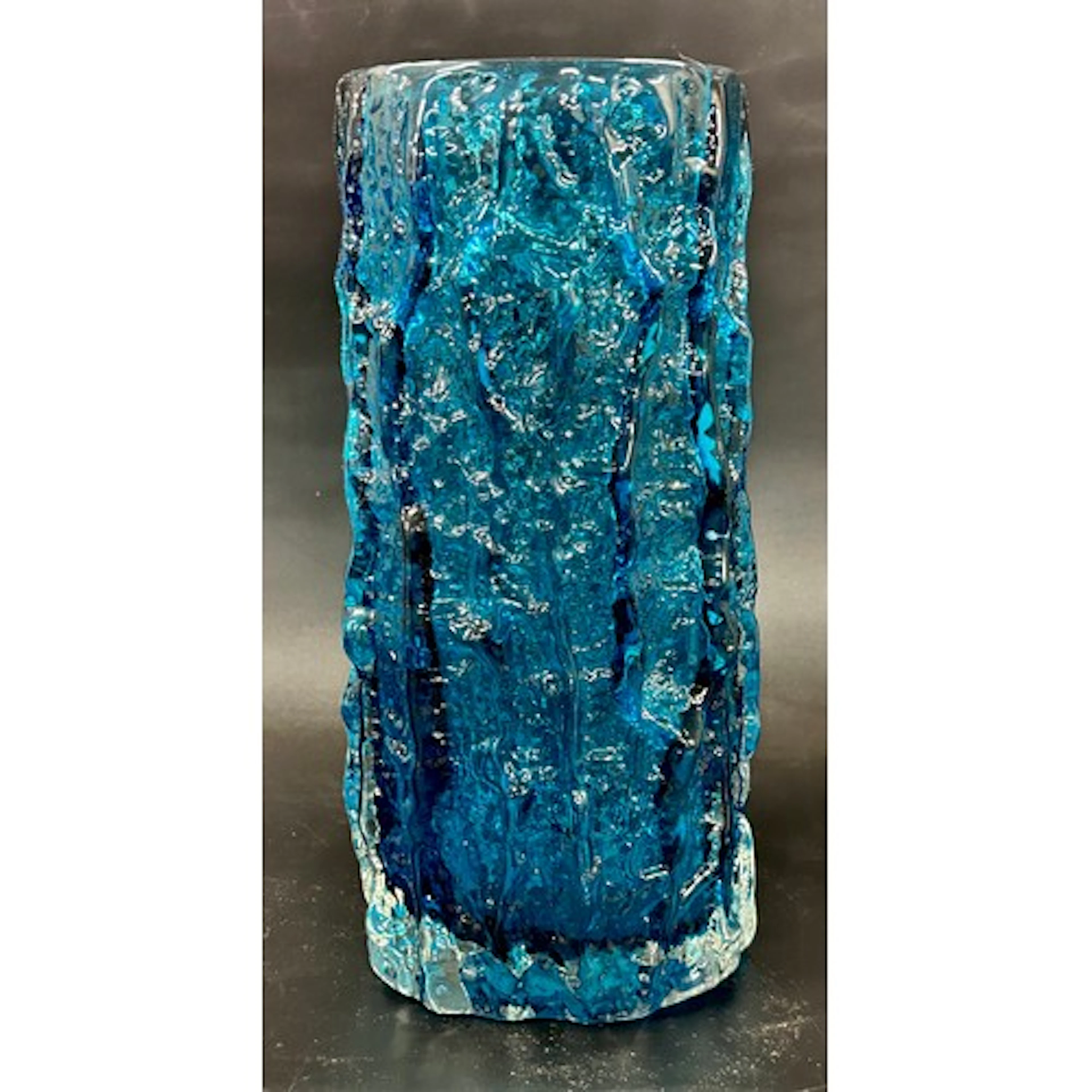 Geoffrey Baxter for Whitefriars; a textured glass Kingfisher...